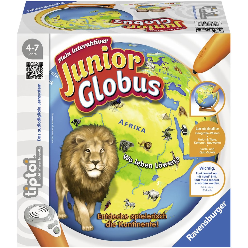 Ravensburger Globus »tiptoi® Mein interaktiver Junior Globus«, Made in Europe; FSC® - schützt Wald - weltweit