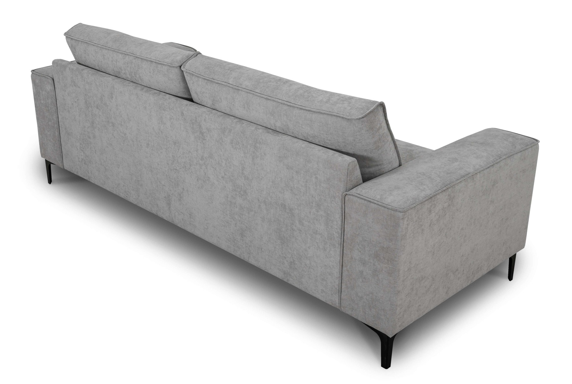 Places of Style 3-Sitzer »3er Sofa Oland, Struktur, Flachgewebe, Luxus-Microfaser, Boucle«, 224 cm, Wellenunterfederung, Skandi-Design, Metallfüße