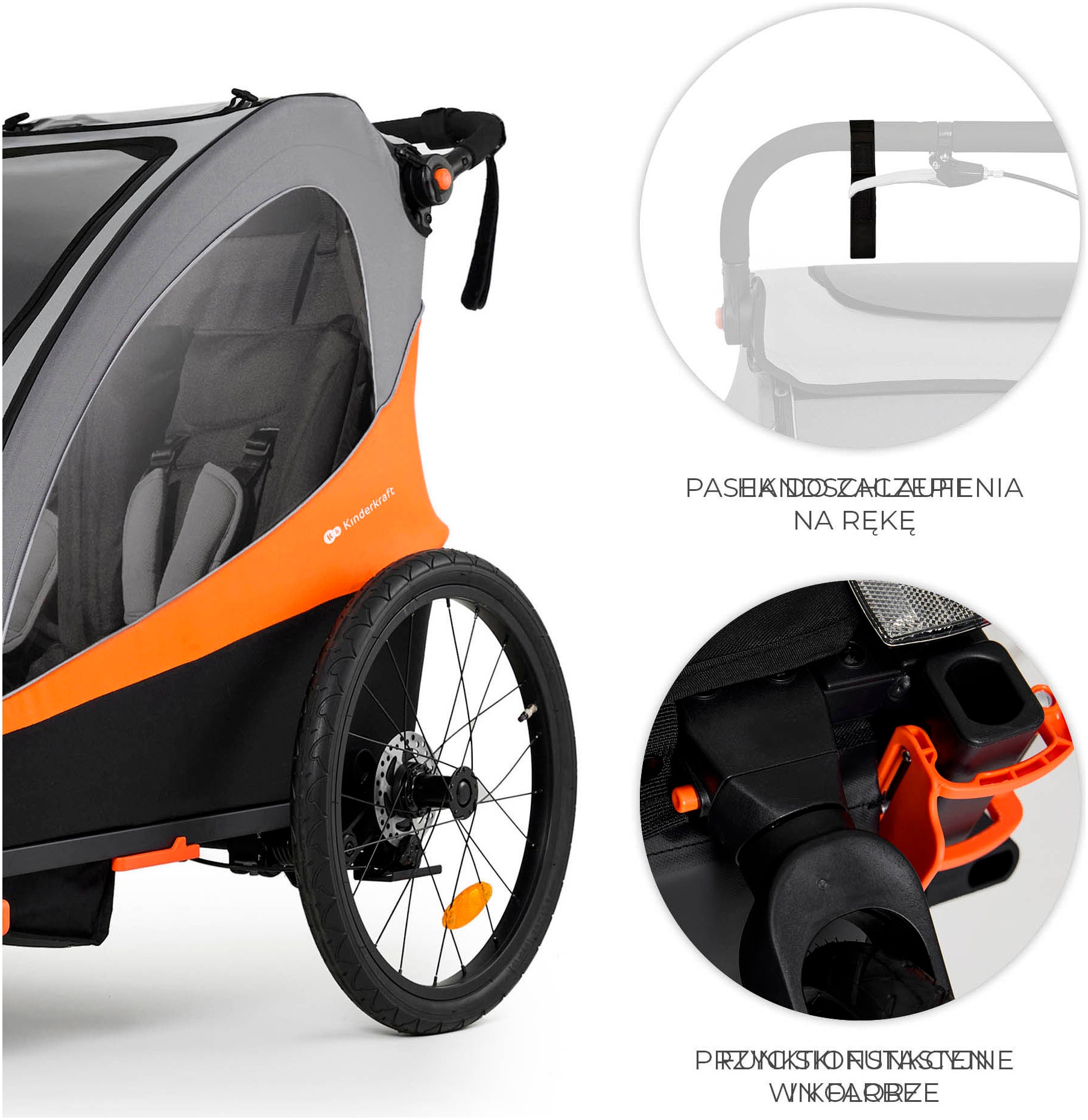 Kinderkraft Fahrradkinderanhänger »NAVA« für 2 Kinder