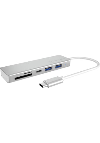 Computer-Adapter »ICY BOX USB Type-C Hub mit 3 USB 3.0 Anschlüssen und Multi-Kartenleser«