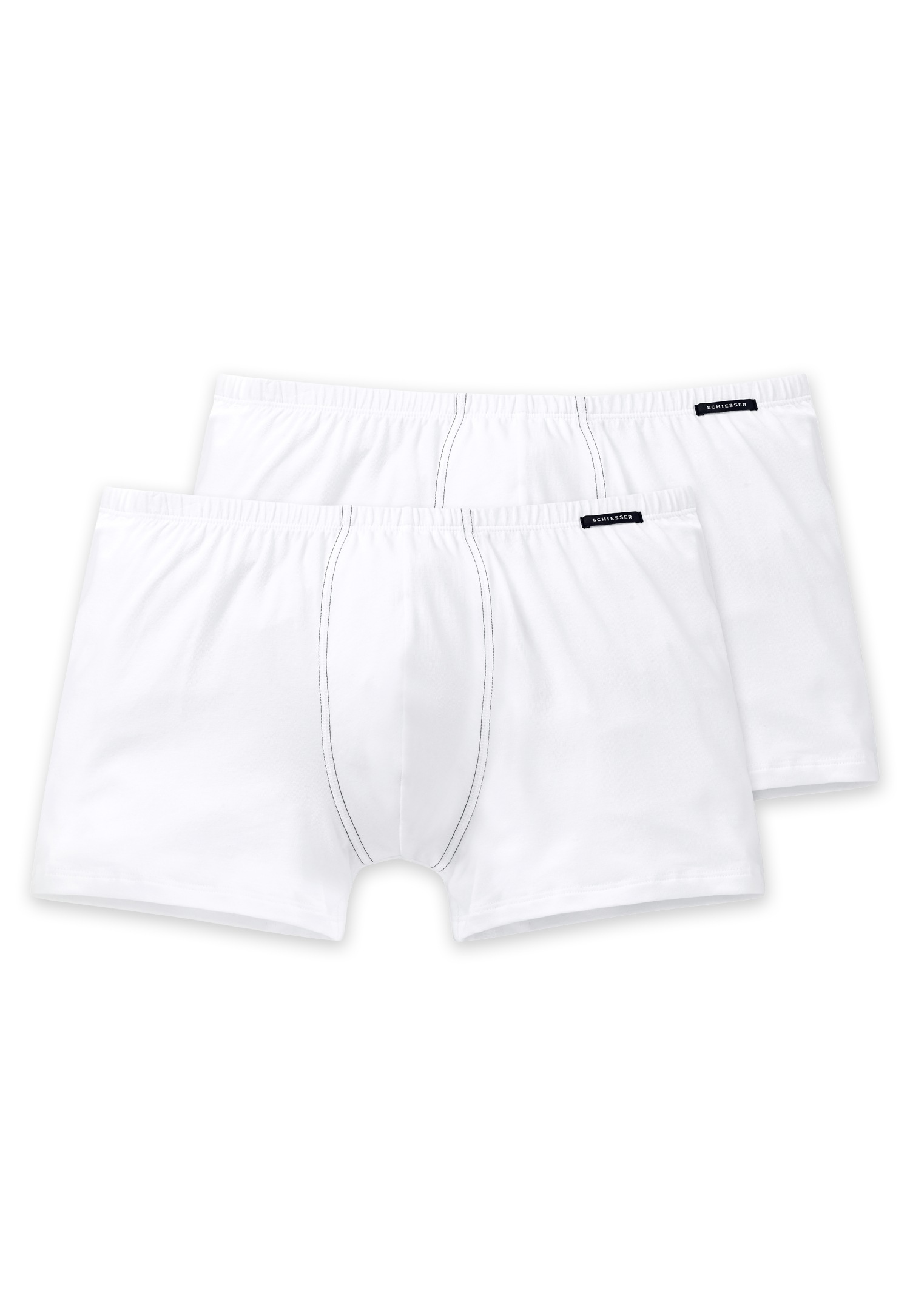 Schiesser Boxershorts »Essentials«, (2er Pack), mit angenehm weichem Bund