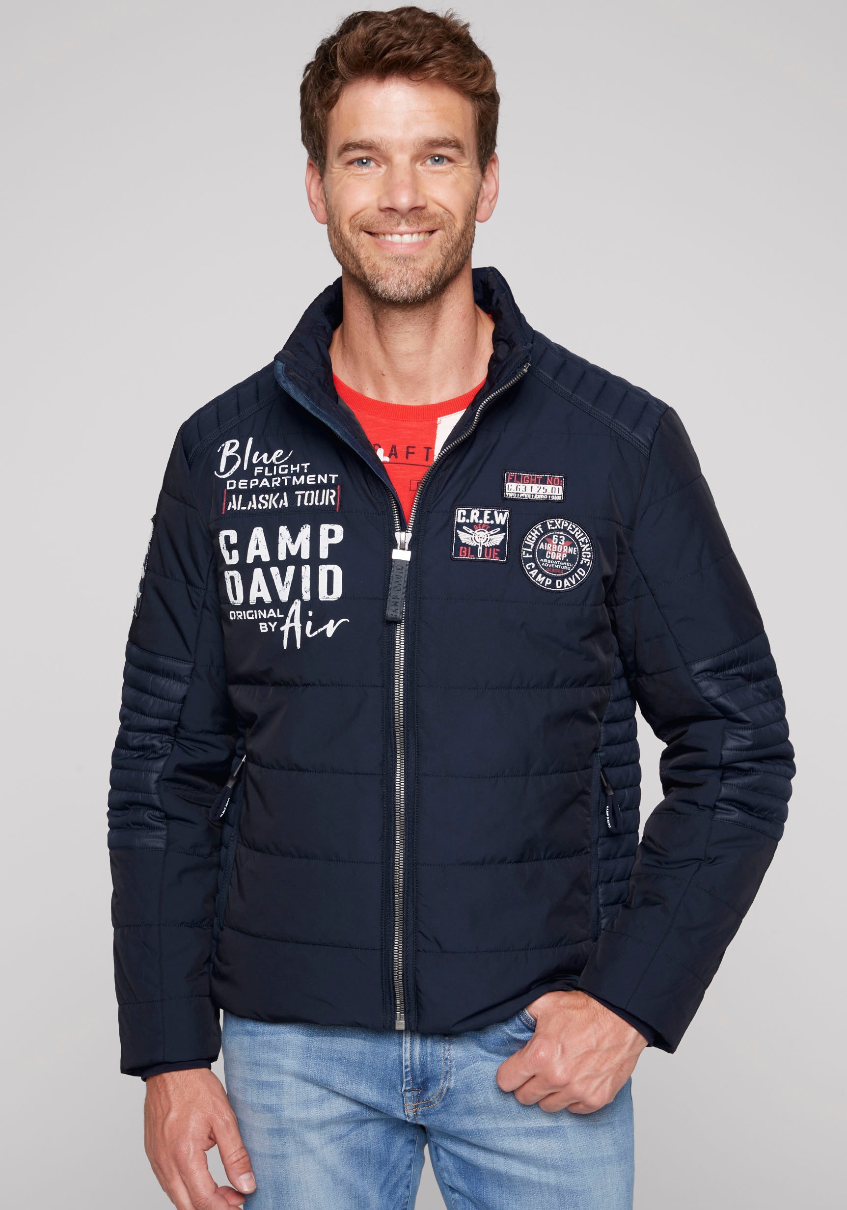 CAMP DAVID Outdoorjacke, mit Windbreaker-Bündchen im Ärmel