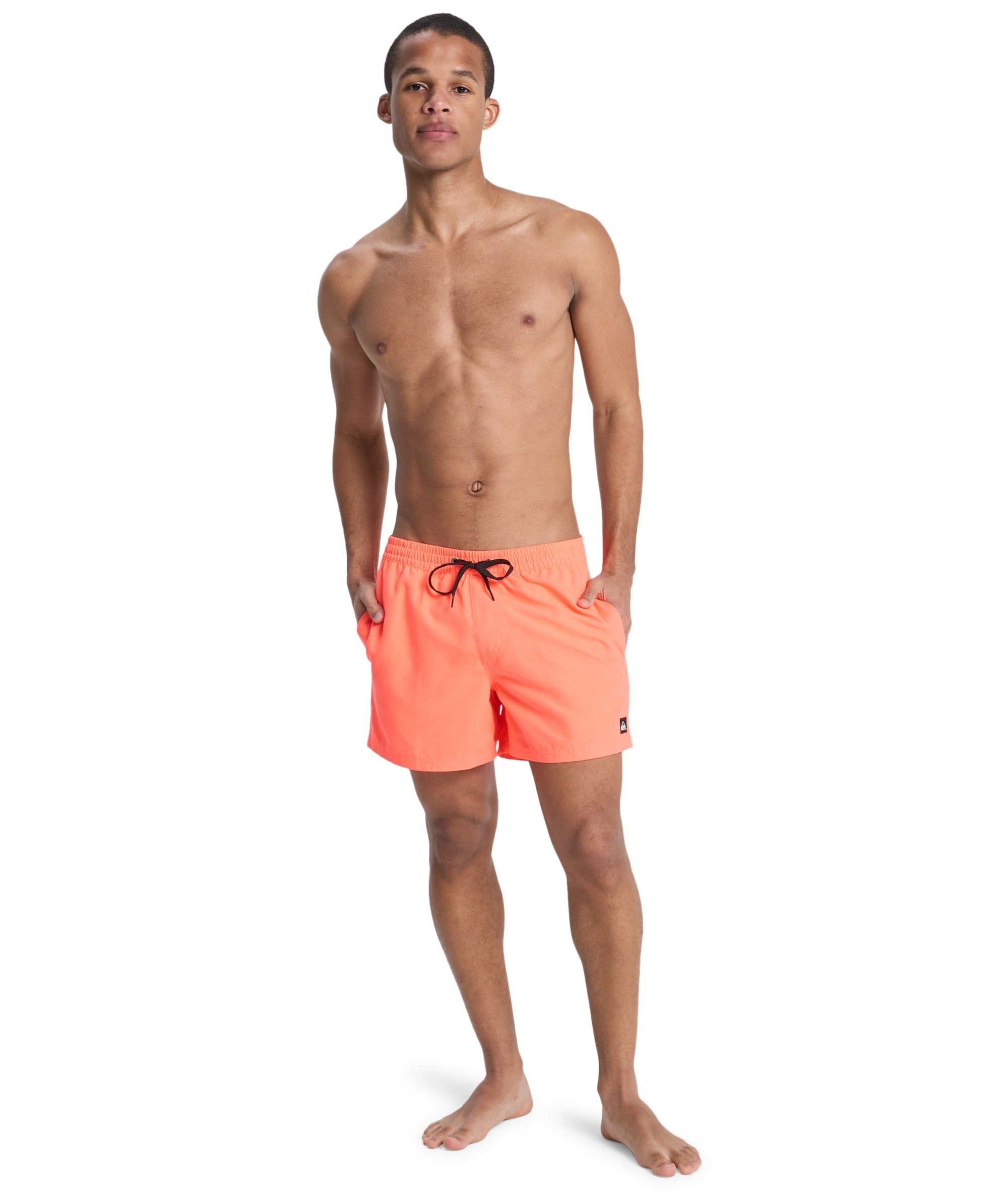 Quiksilver Badeshorts »EVERYDAY VOLLEY 15« unifarbene Optik, mit kontrastfarbenen Details, Straight-Leg-Passform