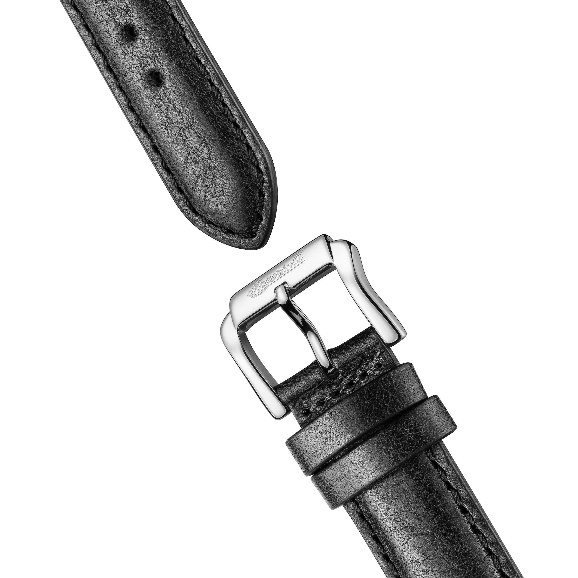 Ingersoll Automatikuhr »The Jazz« Armbanduhr, Herrenuhr, Mechanische Uhr, Lederarmband, analog, Dualzeit