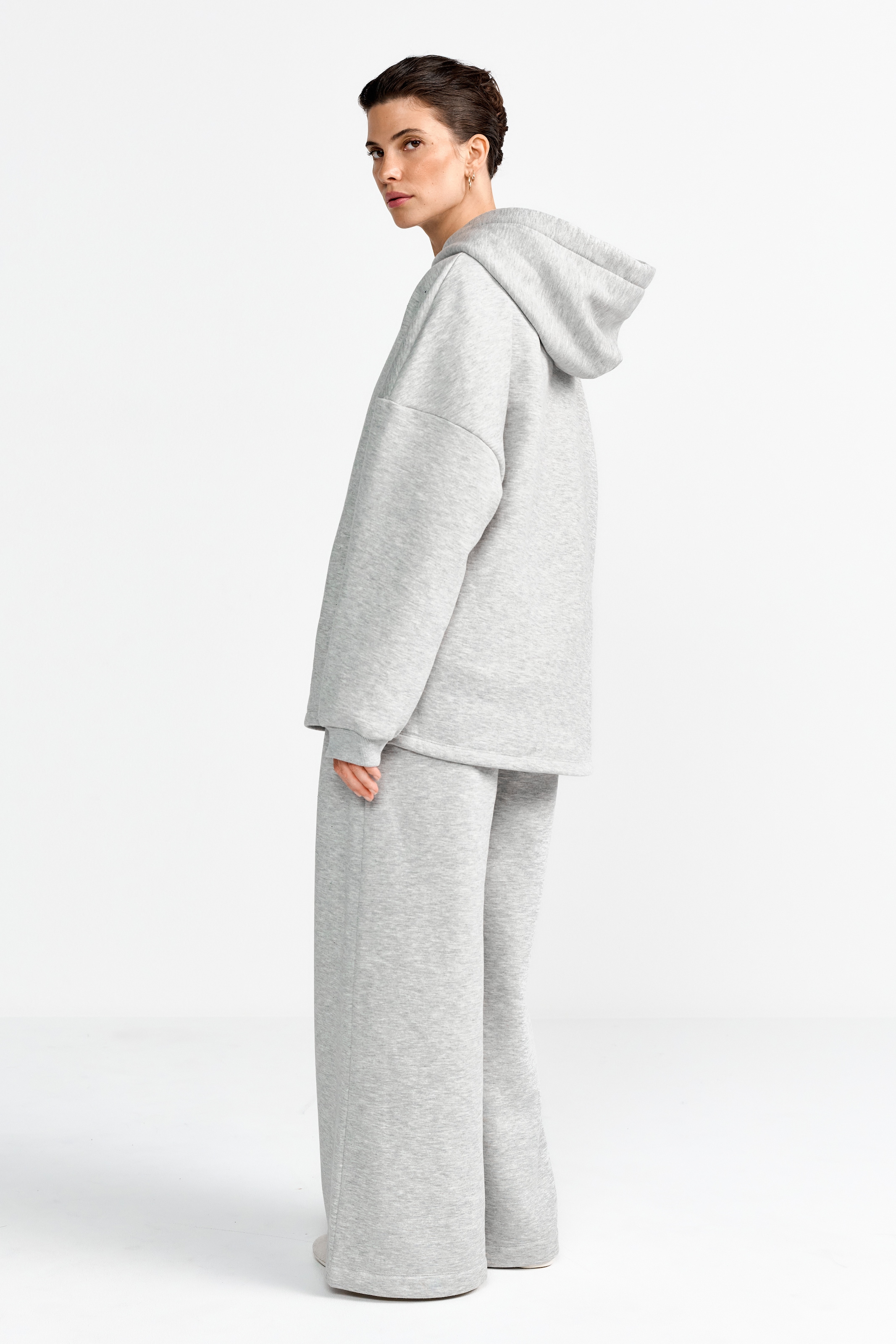 RICHROYAL Hoodie, mit Strasssteinen, oversized fit