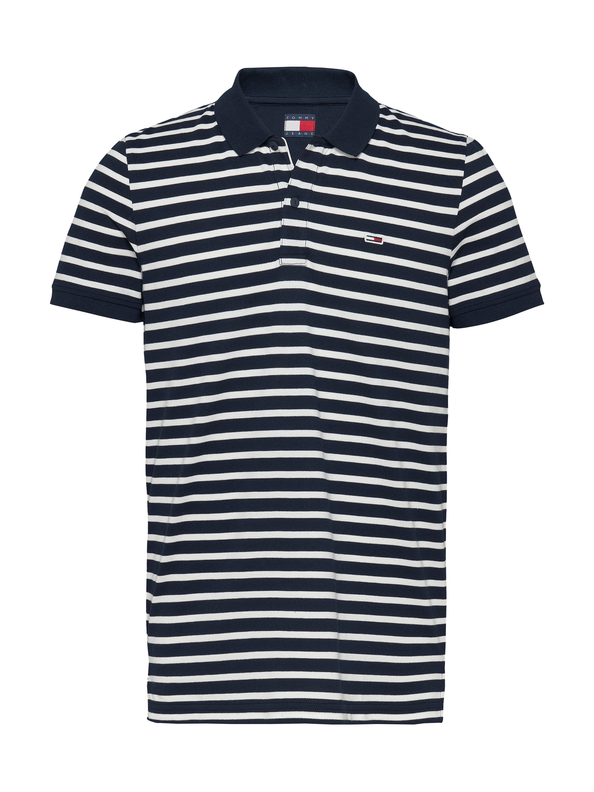 Tommy Jeans Poloshirt »TJM SLIM PLACKET POLO EXT«, modisch geringelt