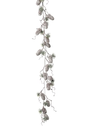 Creativ deco Winterliche Kunstpflanze, Girlande mit Zapfen, geeist, Länge 127 cm kaufen