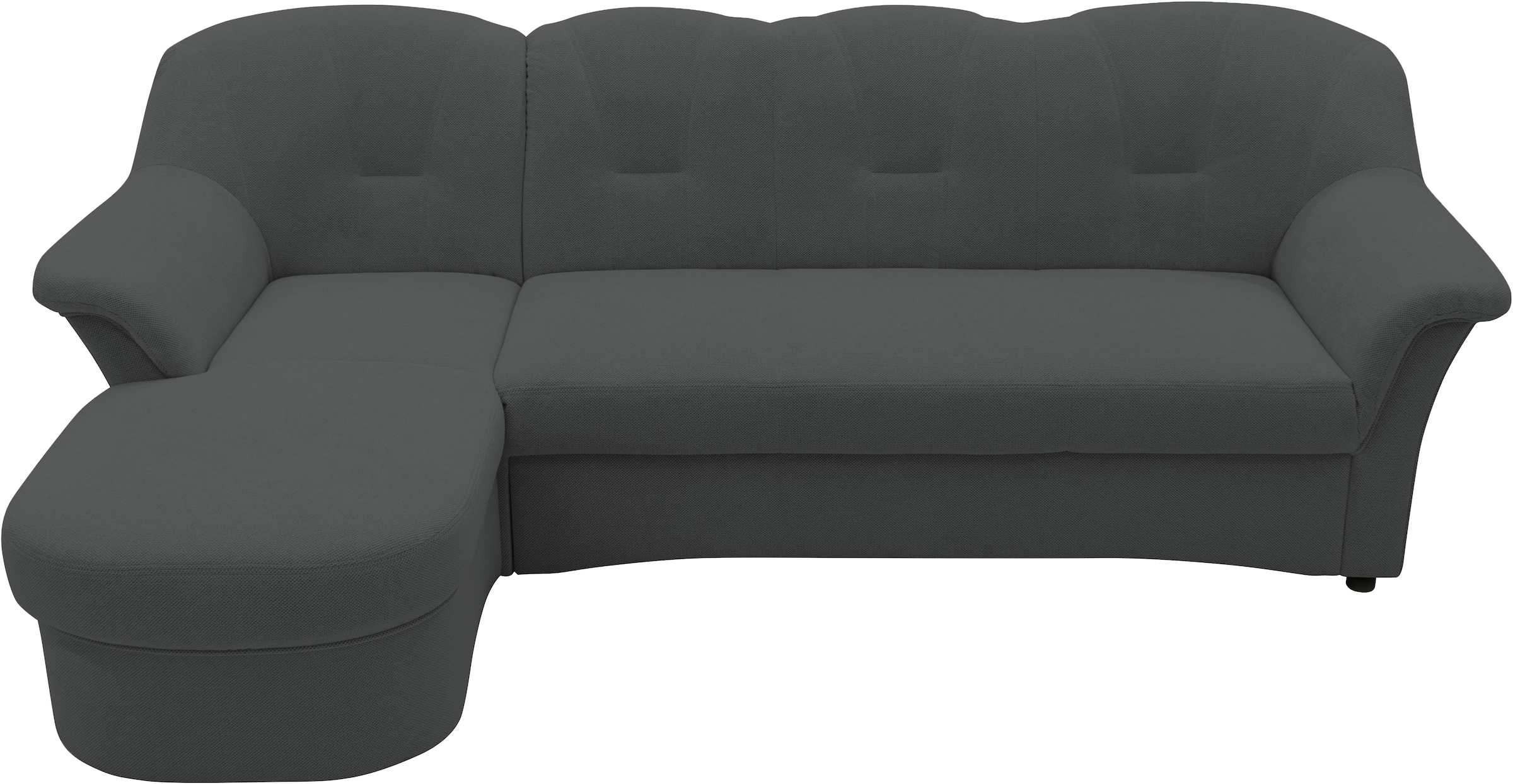 DOMO collection Ecksofa »Flores Schlafsofa, B/T/H: 233/142/86 cm, L-Form«, wahlweise mit Bettfunktion, wahlweise mit Federkern, auch in Leder