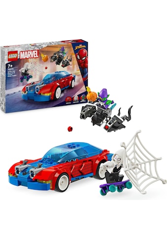 Konstruktionsspielsteine »Spider-Mans Rennauto & Venom Green Goblin (76279), LEGO...