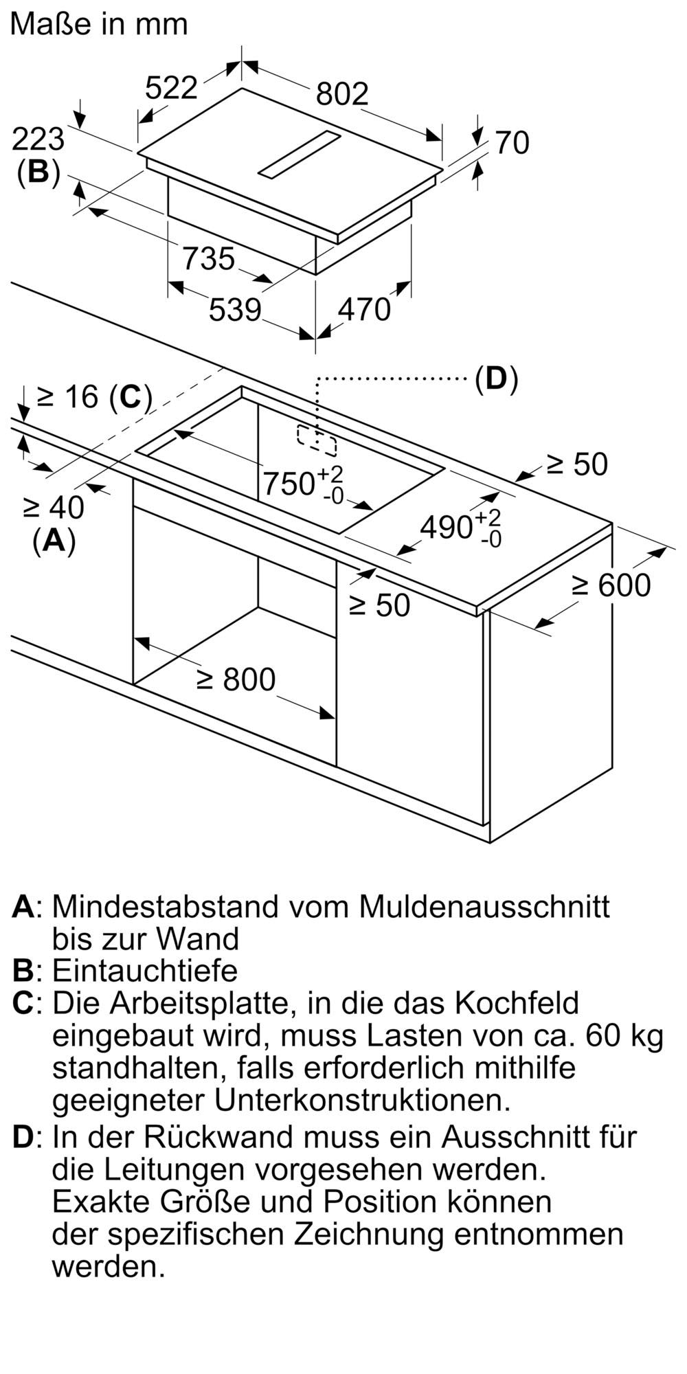 BOSCH Kochfeld mit Dunstabzug »PVQ811H26E«