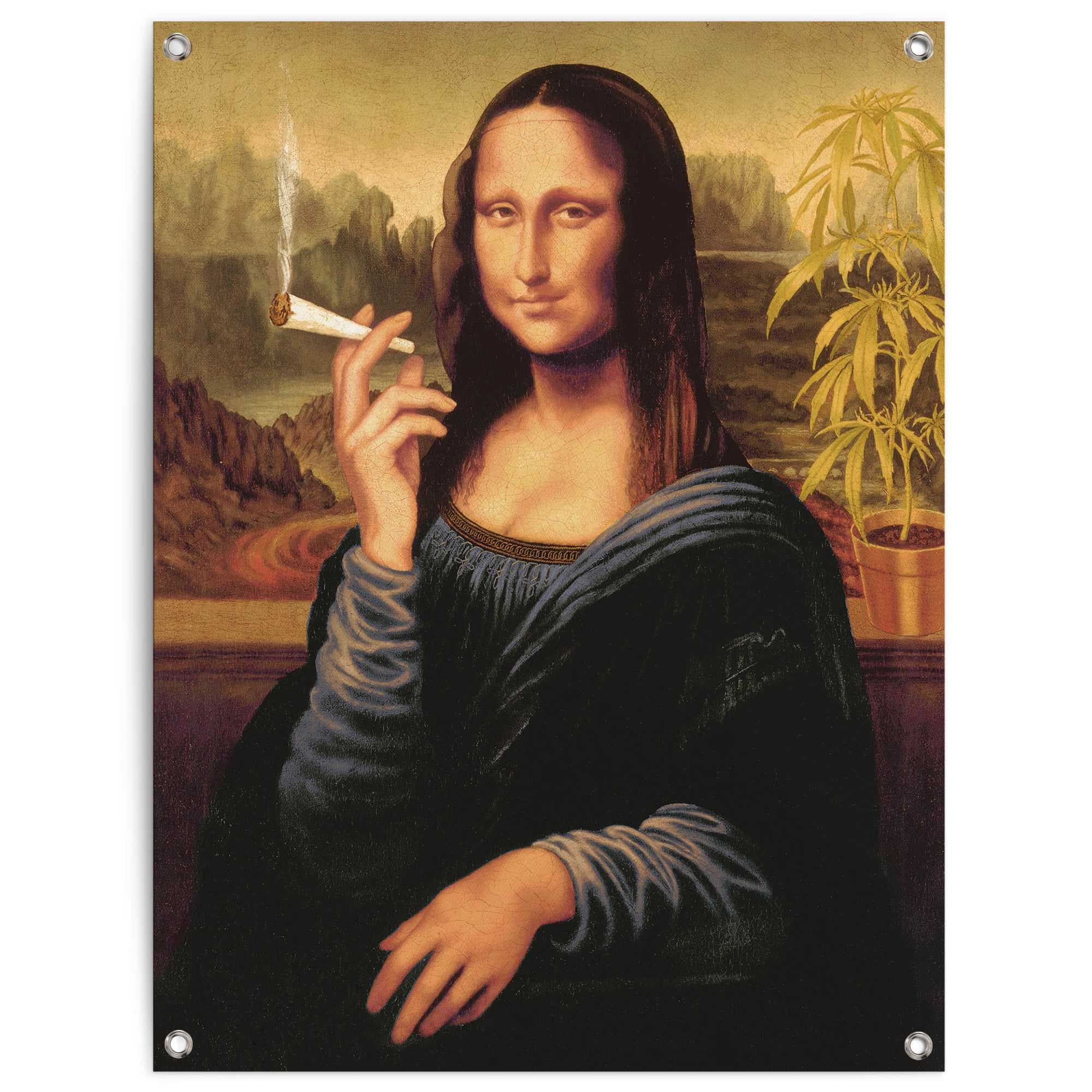 Poster »Mona Lisa - joint«, Outdoor für Garten oder Balkon