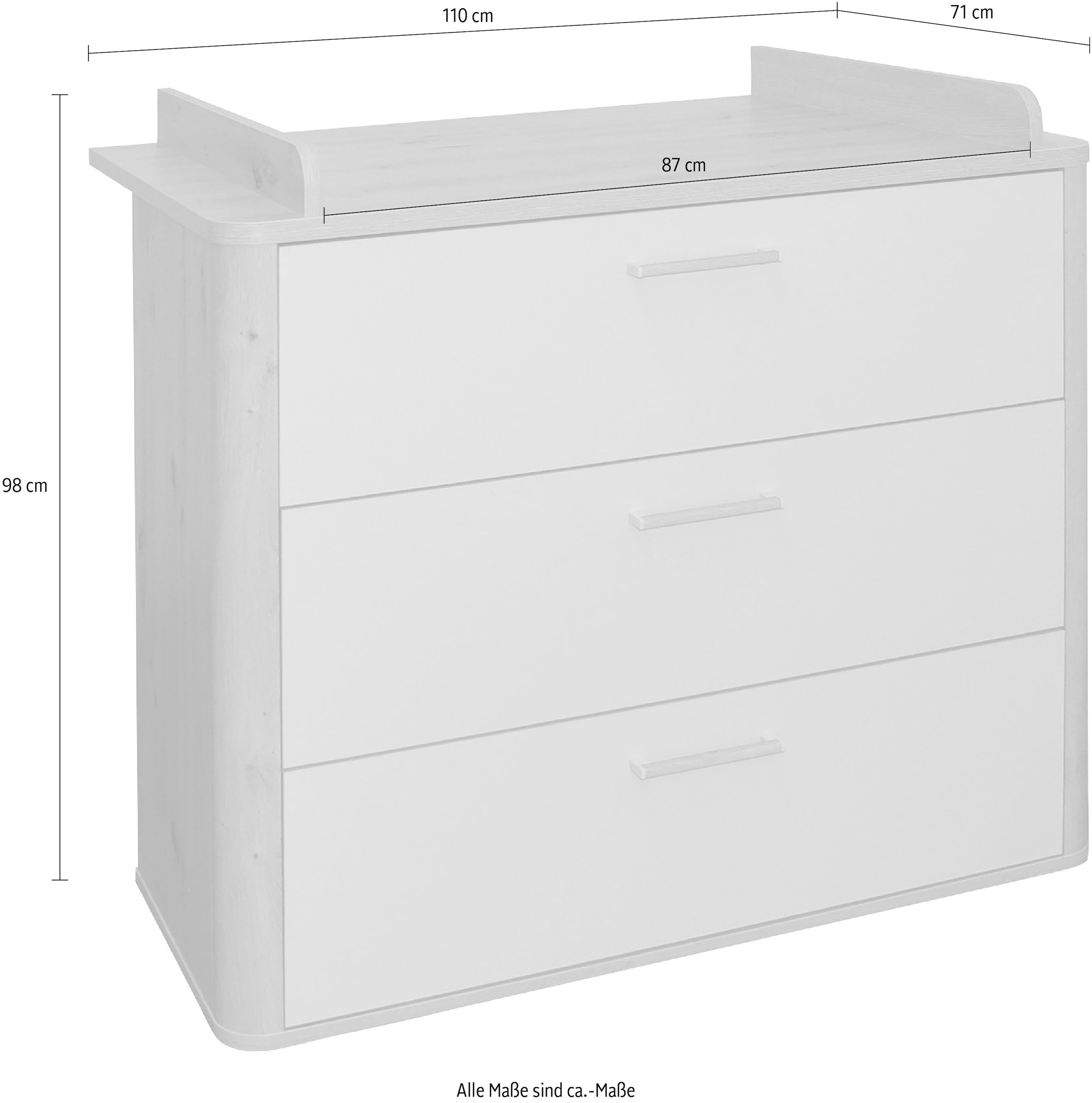 Mäusbacher Wickelkommode, bis 18 kg, 110 cm