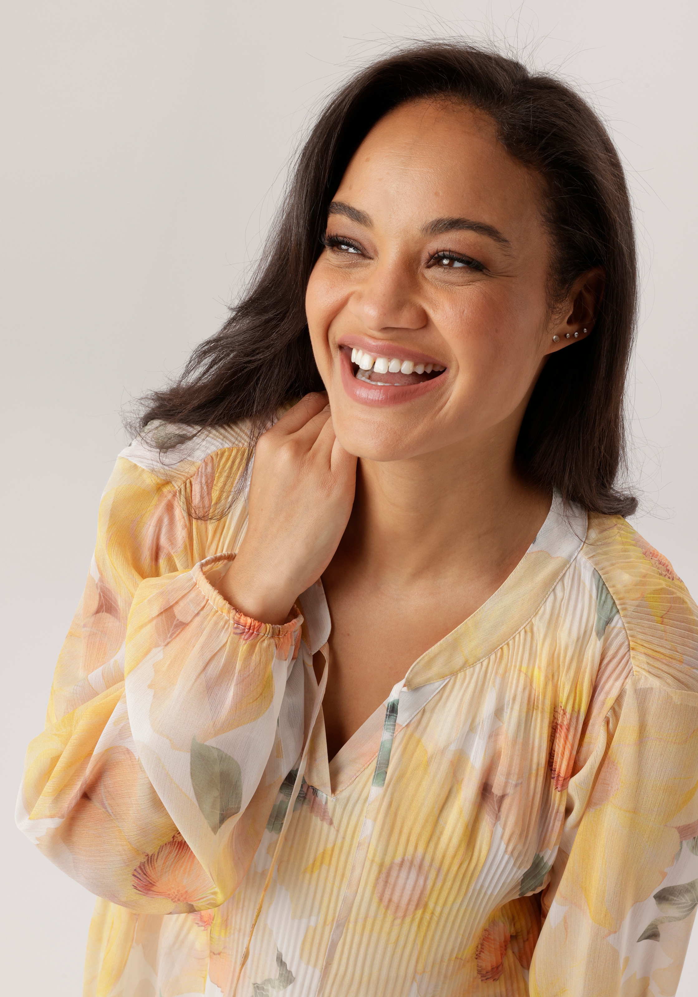 Aniston PLUS Sommerkleid in Alloverprint - NEUE KOLLEKTION