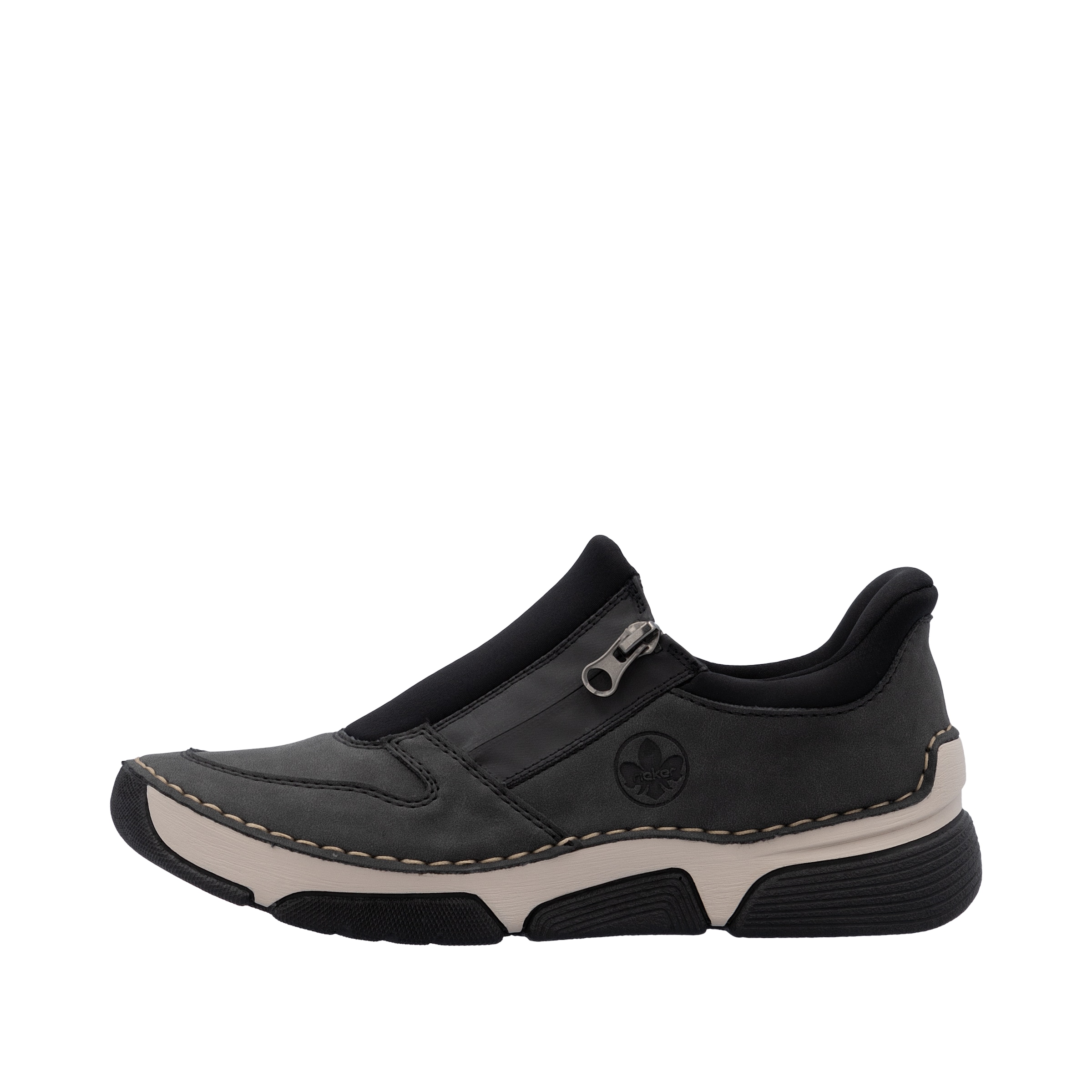 Rieker Slip-On Sneaker »Ready2GO«  Halbschuh, Freizeitsneaker mit seitlichem Reißverschluss