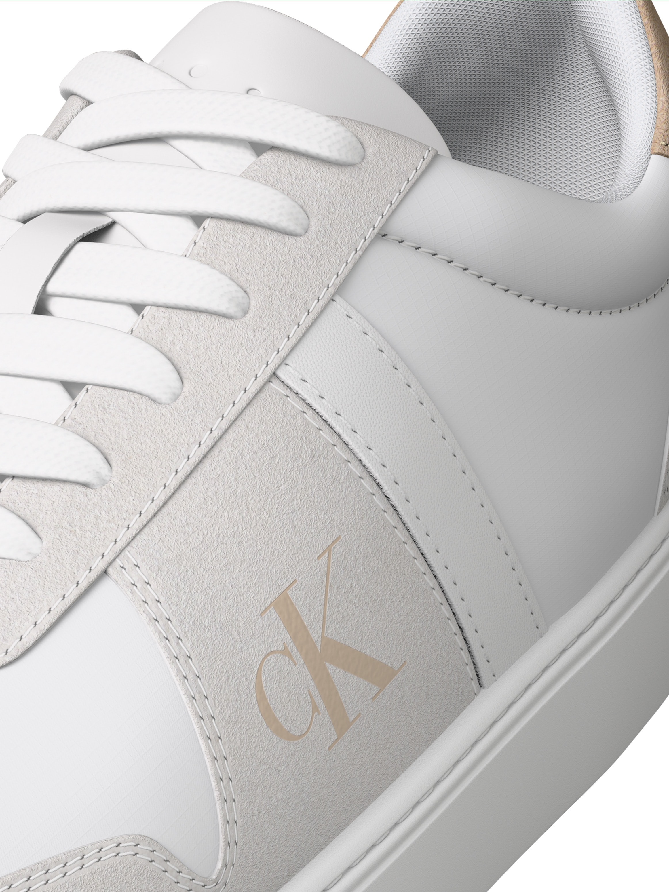 Calvin Klein Jeans Sneaker »CLASSIC CUPS LACE MIX EMB TONGUE«  Freizeitschuh, Halbschuh, Schnürschuh mit CK-Label