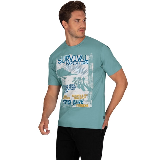 Trigema T-Shirt »TRIGEMA T-Shirt mit großem Print-Motiv« online shoppen bei  OTTO