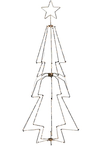 KONSTSMIDE LED Baum »Metallweihnachtsbaum mit Top-Stern«, 1 St., bernsteinfarben,... kaufen