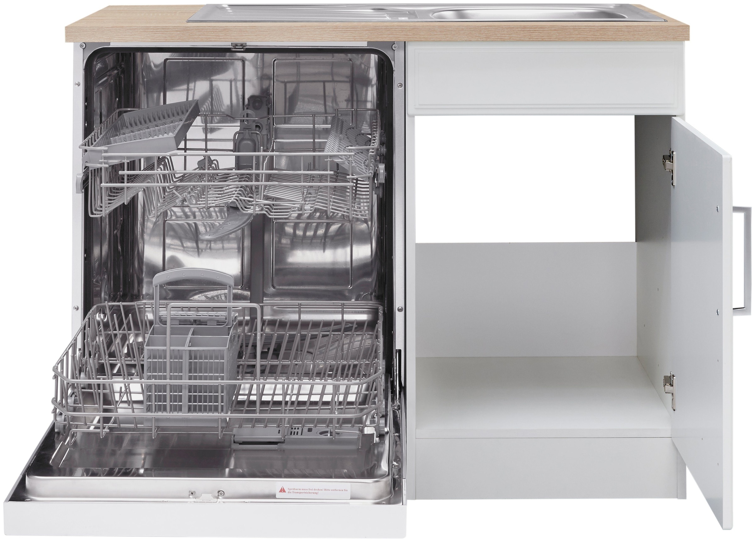 KOCHSTATION Spülenschrank »KS-Stockholm« hochwertige MDF-Fronten