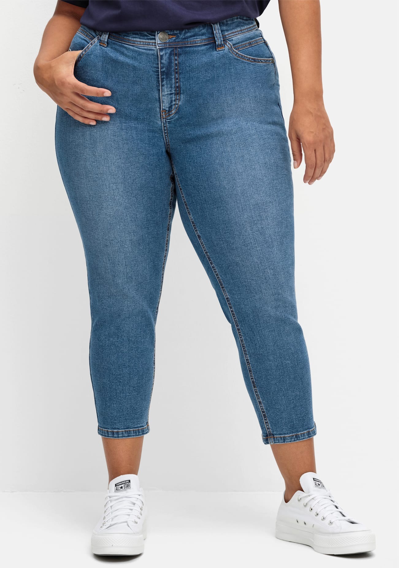 Sheego 7/8-Jeans, (1 tlg.)