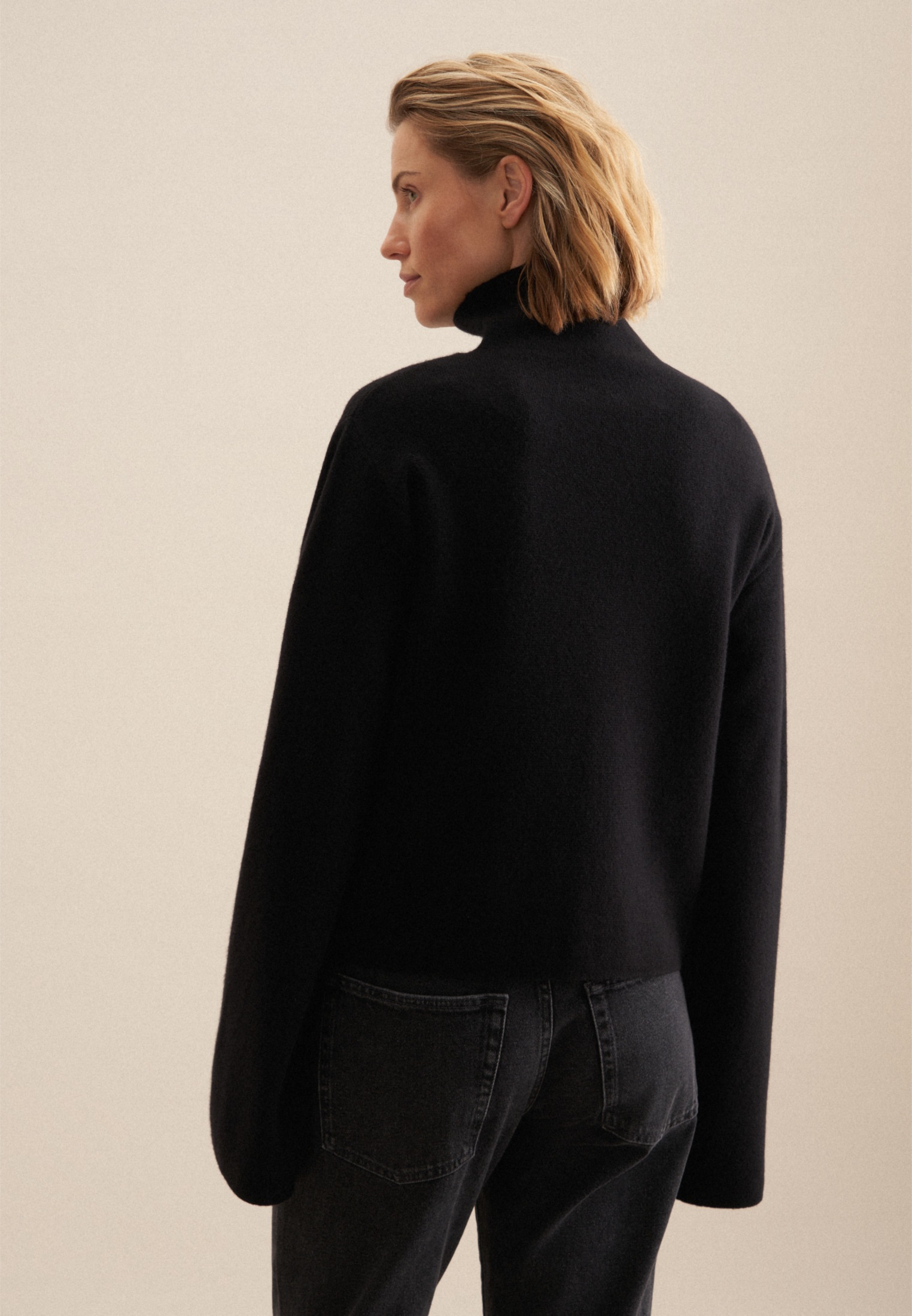seidensticker Strickpullover »Schwarze Rose«, Langarm Turtleneck