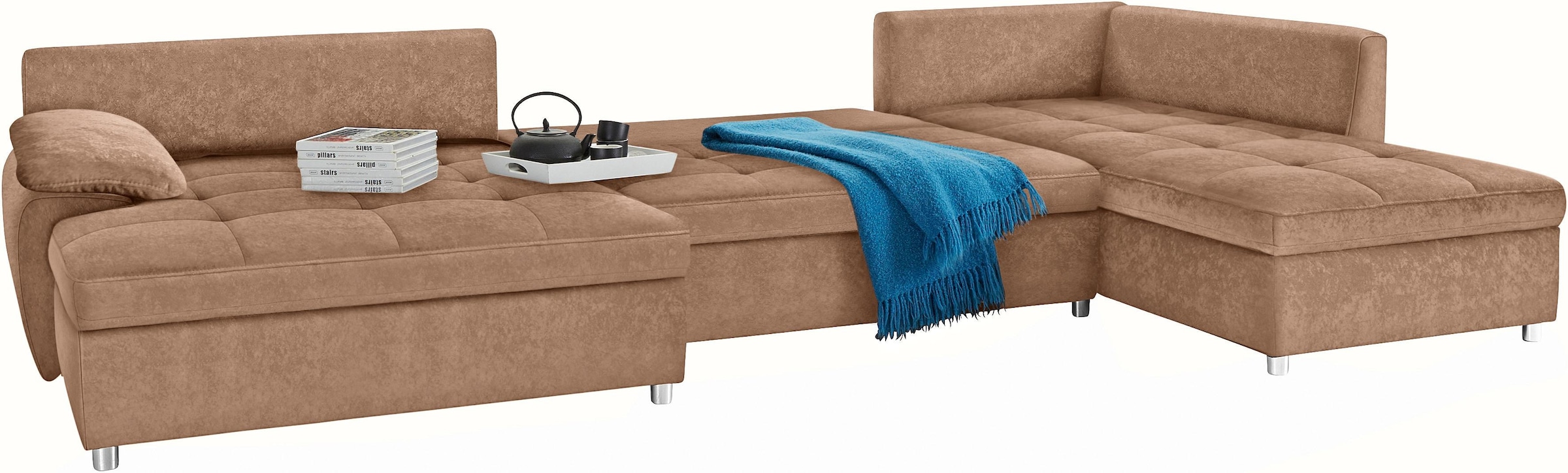 sit&more Wohnlandschaft »Labene U-Form«, wahlweise mit Bettfunktion und Bettkasten