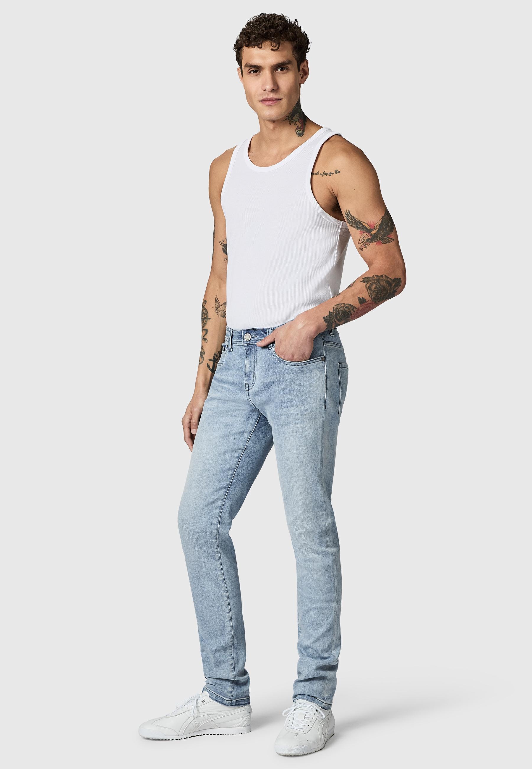 PEAK TIME Slim-fit-Jeans »Slim-fit-Jeans Mailand« Herren Jeans mit super hohem Stretch-Anteil
