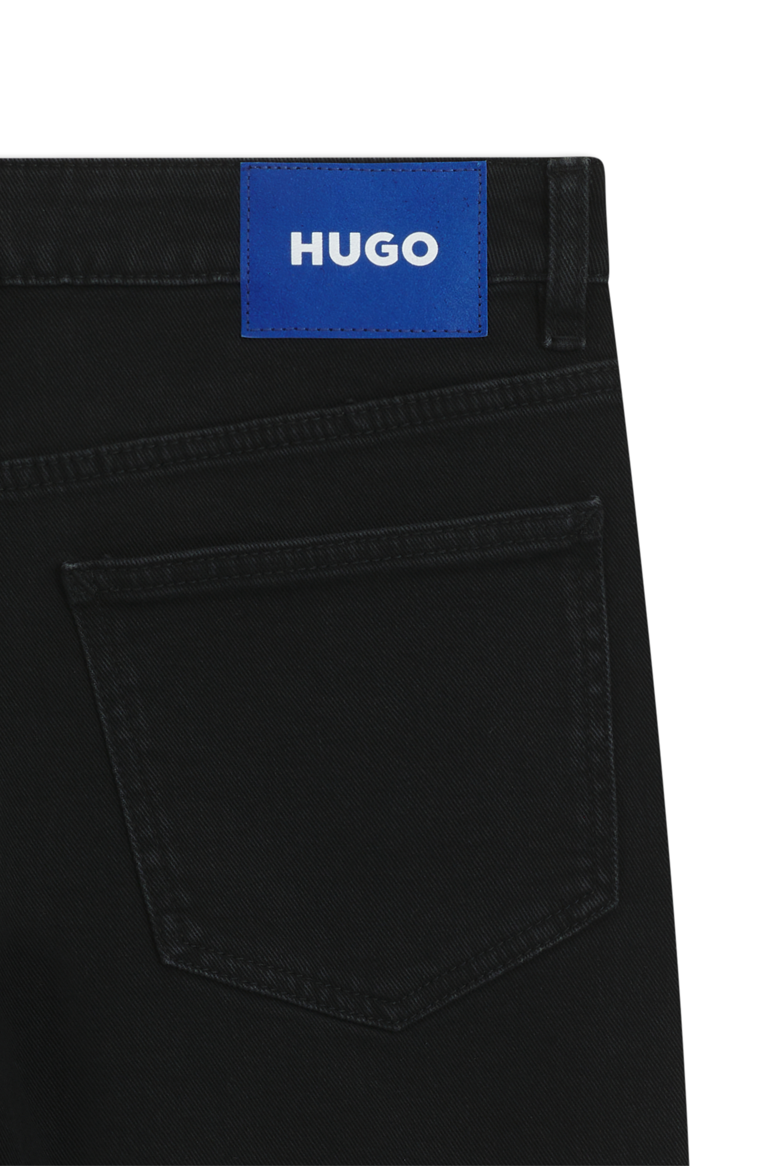 HUGO Blue Slim-fit-Jeans »Gamera«, mit Strass-Logo vorn