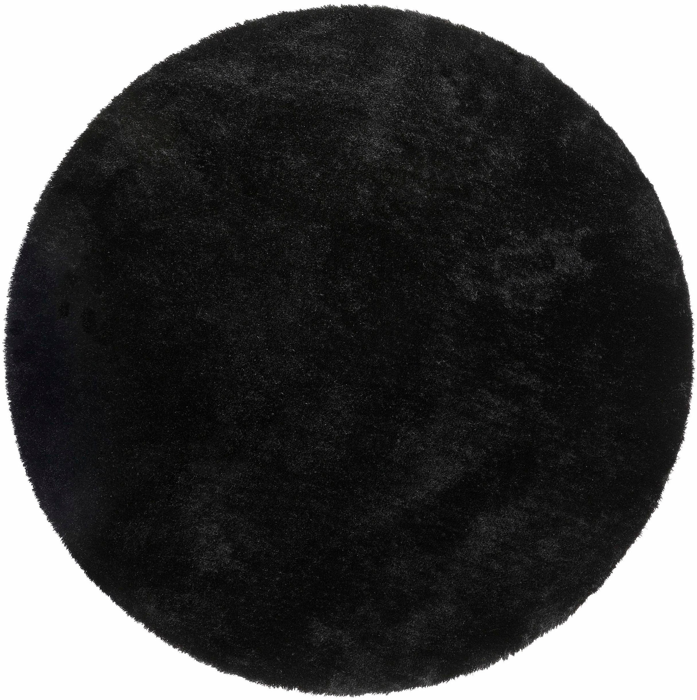 Bruno Banani Hochflor-Teppich »Dana Teppich, Kundenliebling«, rund, 30 mm Höhe, unifarben, Mikrofaser Teppiche, Wohnzimmer, Schlafzimmer, Esszimmer