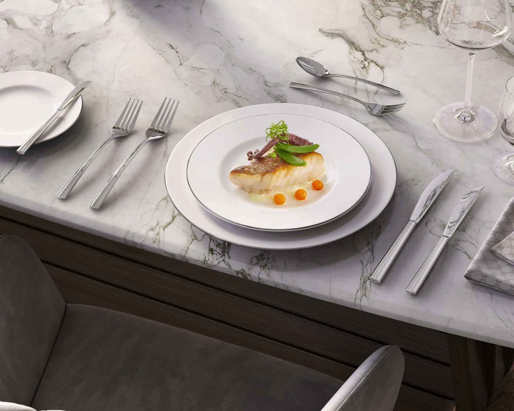 Villeroy & Boch Tafelgabel »Kuchengabeln Piemont 16 cm 6er Set edelstahl« Spülmaschinenfest