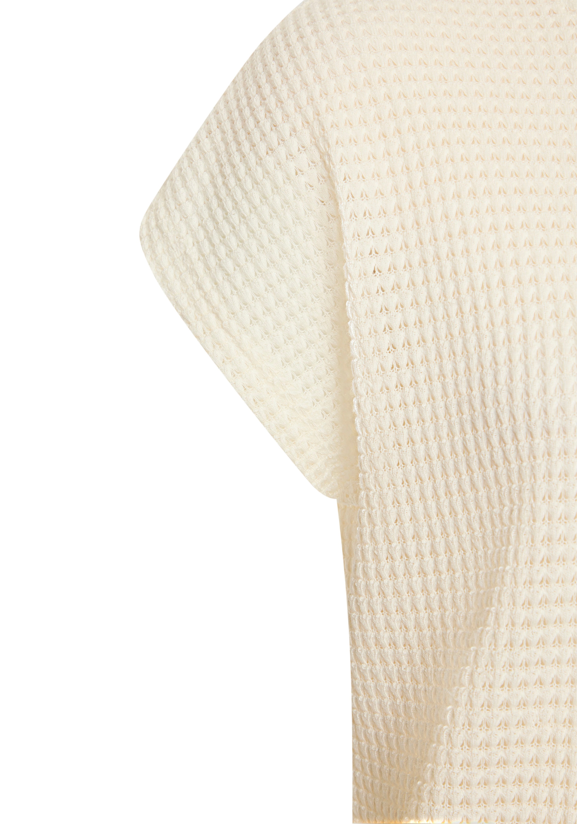 Vivance Kurzarmshirt »mit modischer Waffelstruktur«, aus bügelfreier Strickqualität