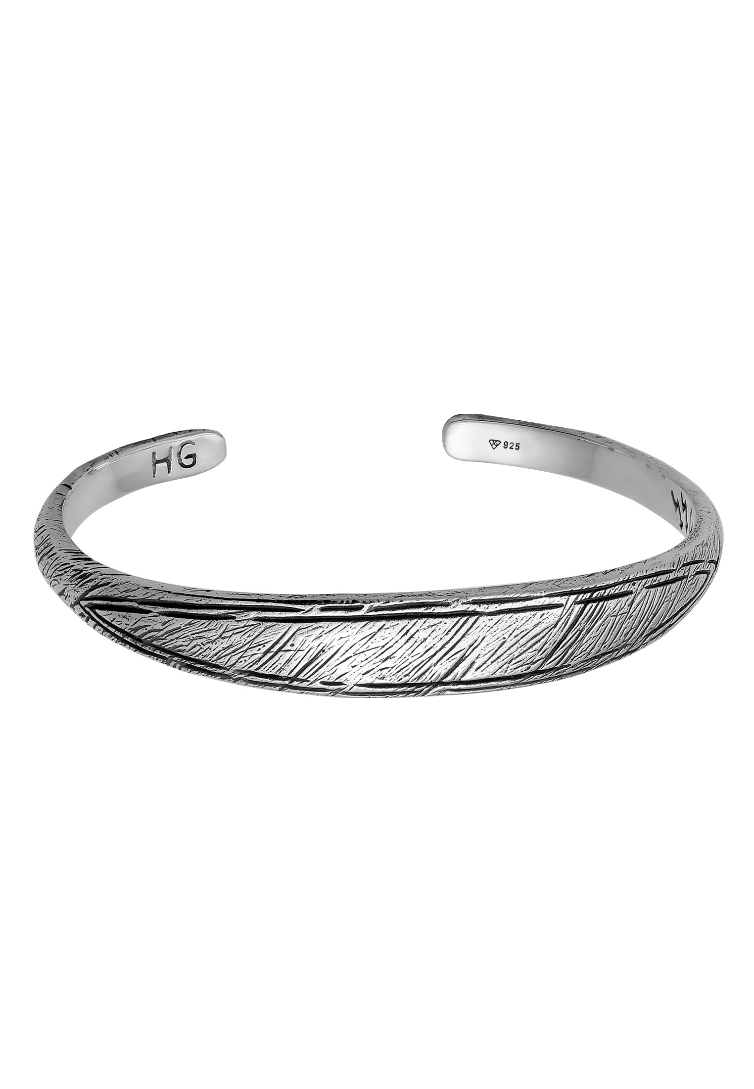 HAZE & GLORY Armreif »Armband Herren Armreif - Risk 925 Silber«