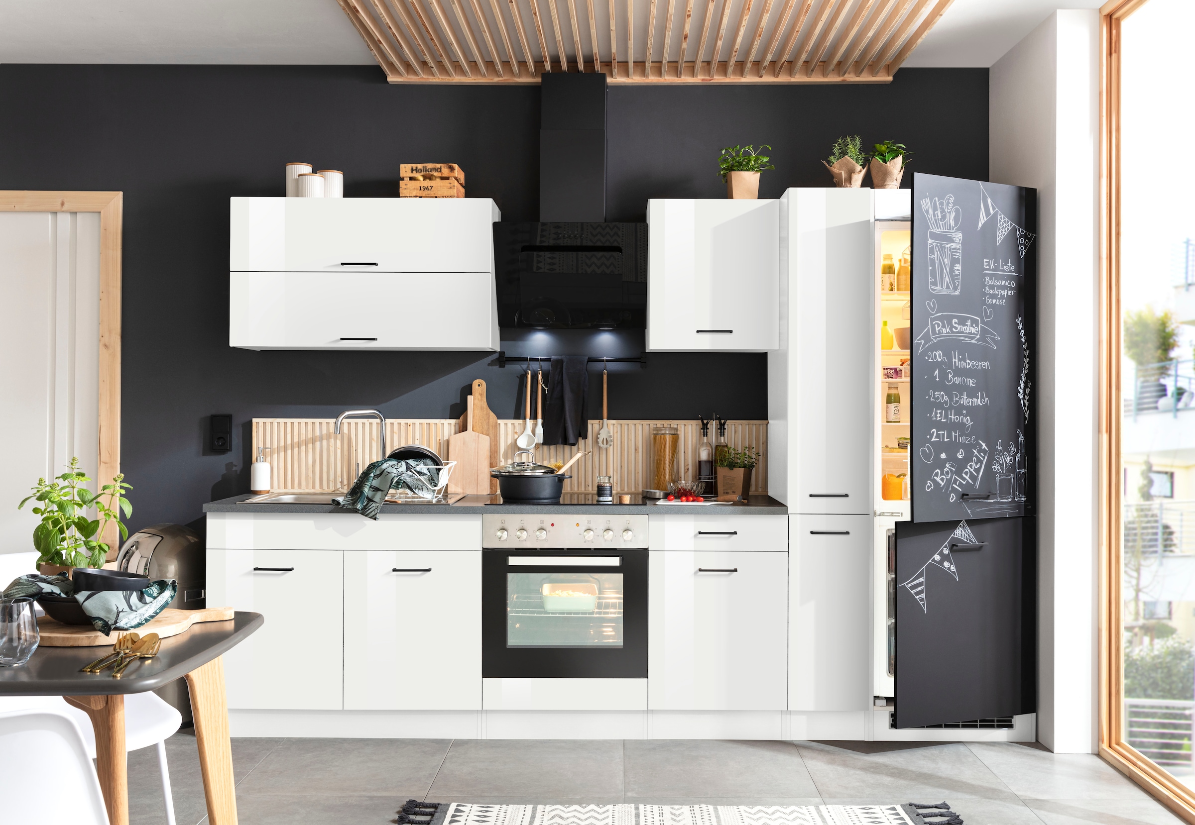 KOCHSTATION Küchenzeile »KS-Trier«, mit E-Geräten, Breite 300 cm