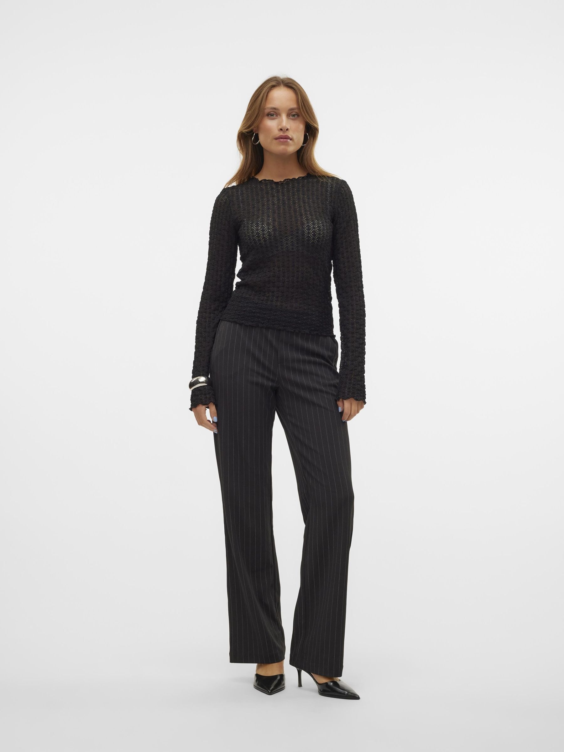 Vero Moda Anzughose »VMMAYA MY MW STRAIGHT PRINT PANT NOOS«