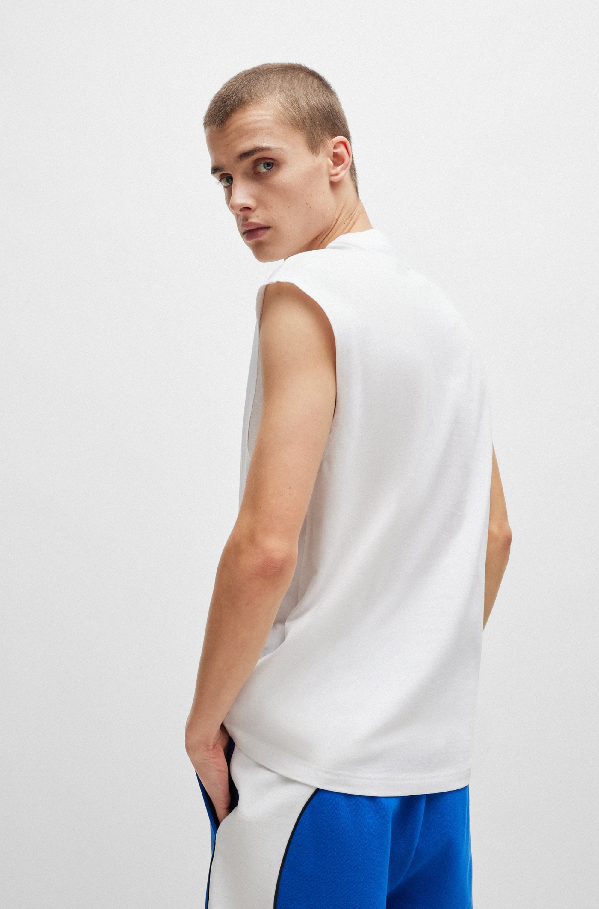 HUGO Blue T-Shirt »Navertz« mit Hugo-Label