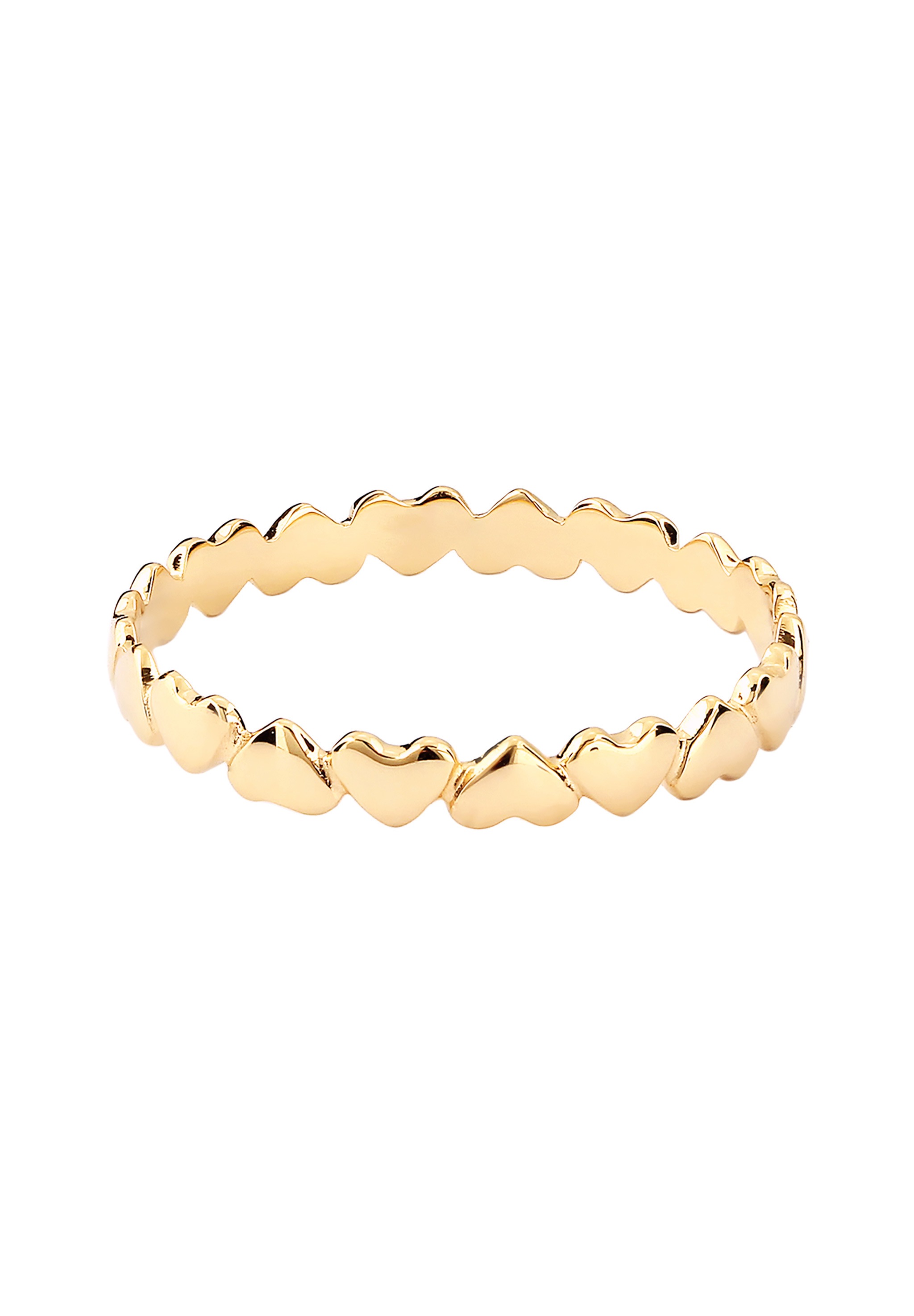 Elli Premium Silberring »Ring Herzen Liebe 375 Gelbgold«