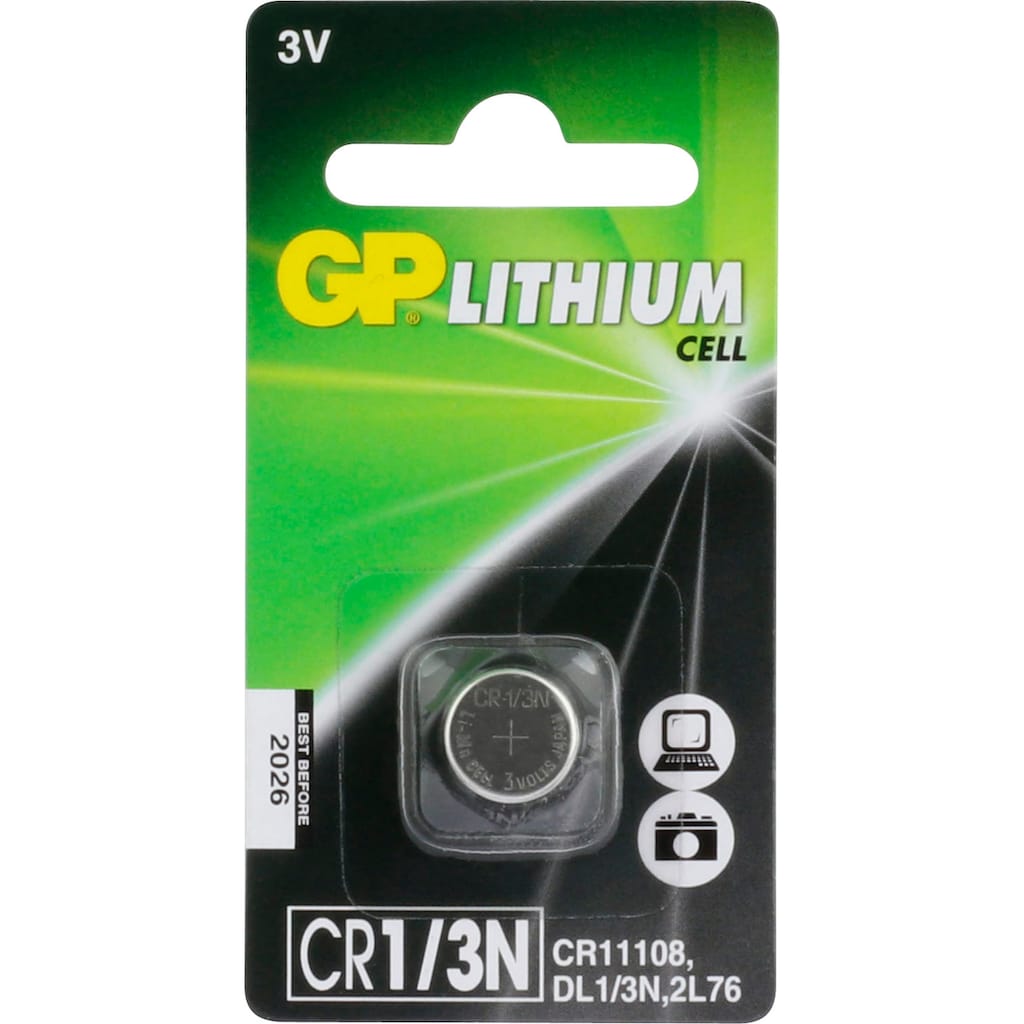 GP Batteries Knopfzelle »CR1/3N«, CR11108, 3 V