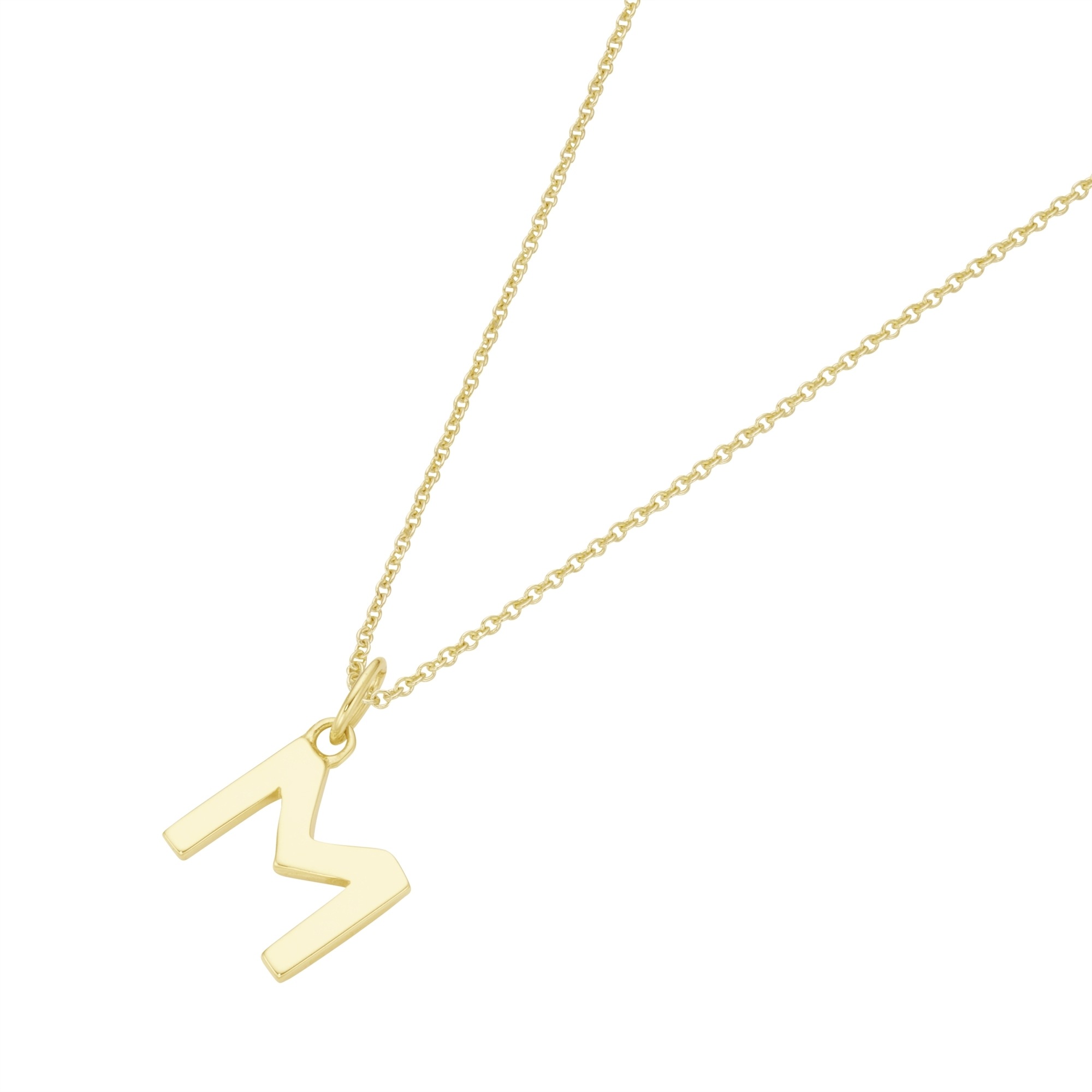 Luigi Merano Kette mit Anhänger »Kette Anhänger Buchstabe M, Gold 585«
