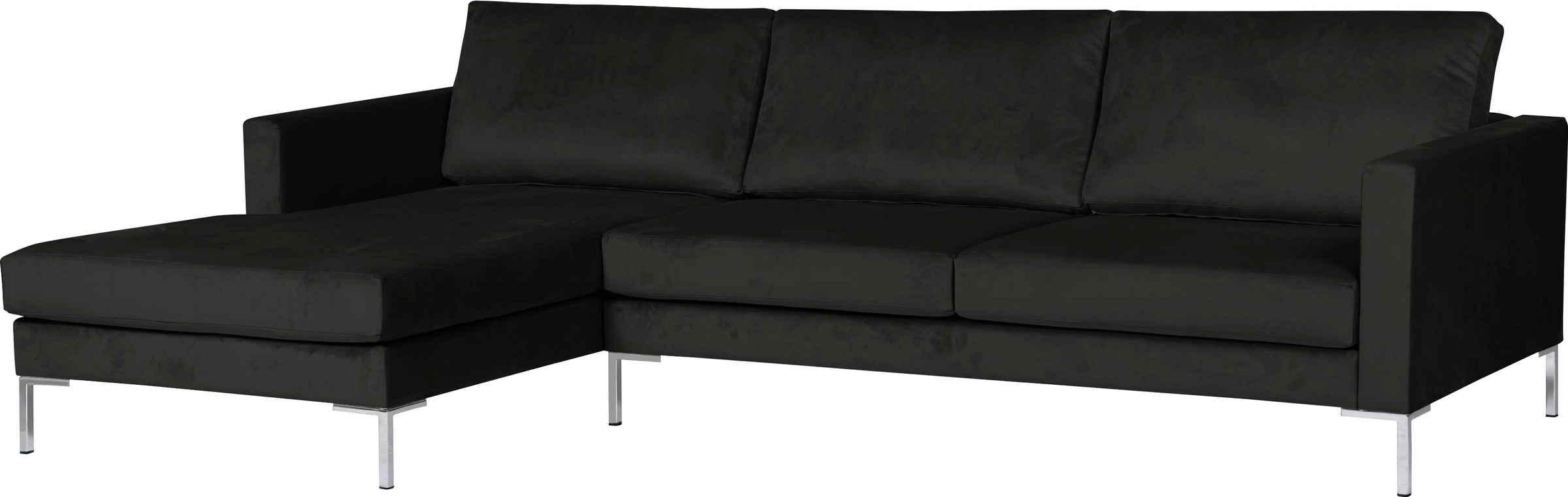 Alte Gerberei Ecksofa »Velina, L-Form«, mit Metall-Winkelfüßen, Breite 251 cm