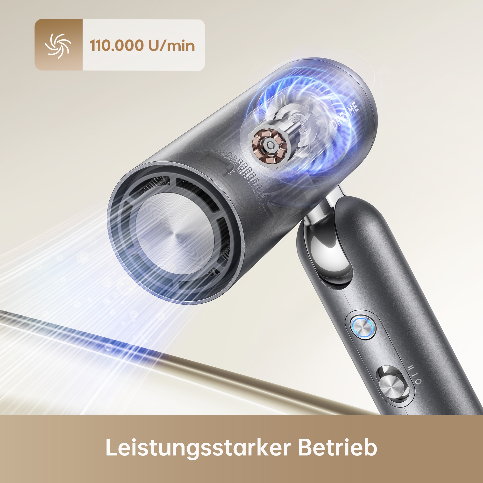 Dreame Haartrockner »Pocket Neo 2« 1.300 W 3 Aufsätze