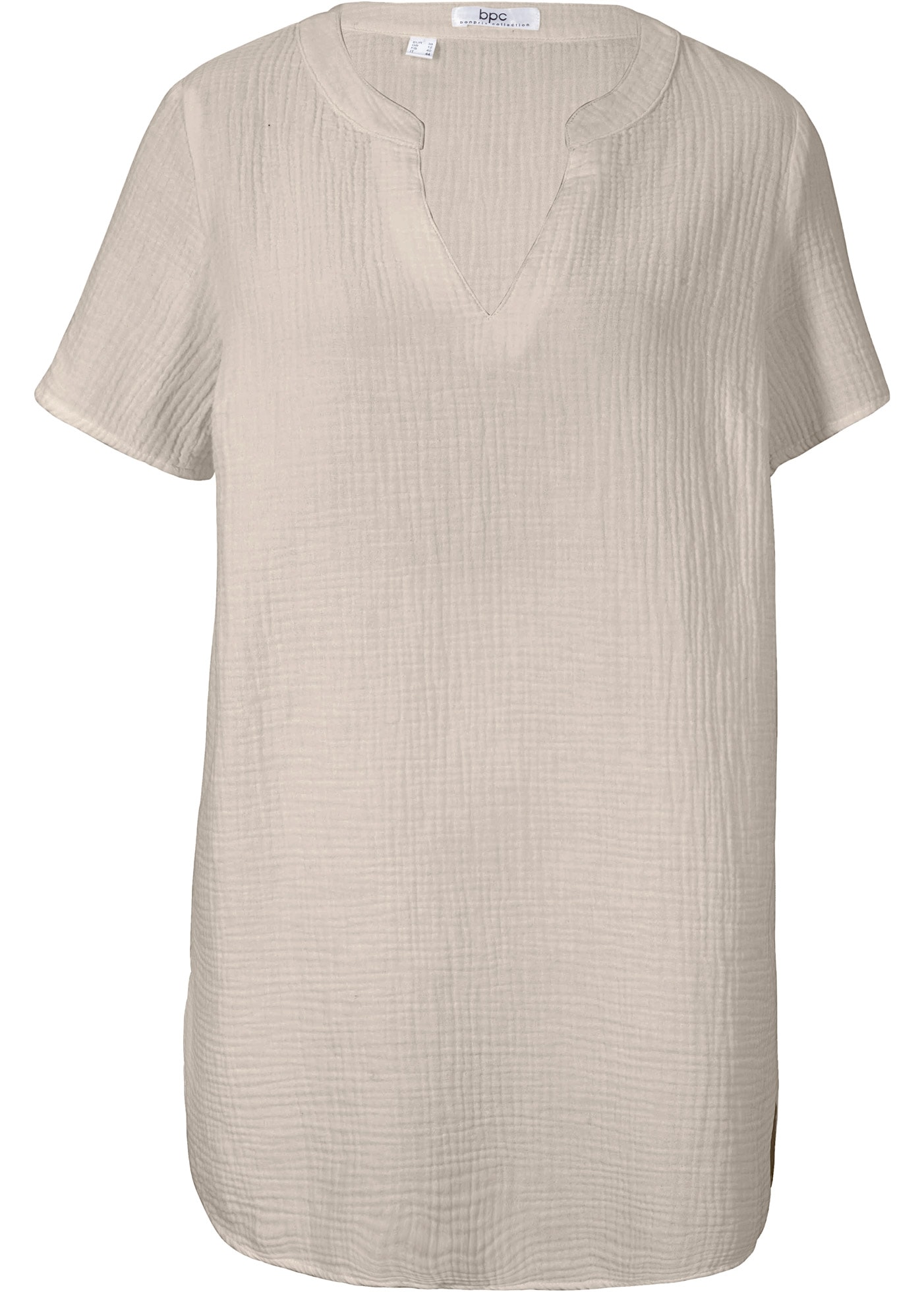 bonprix Longtunika , Musselin Long-Tunika aus reiner Baumwolle
