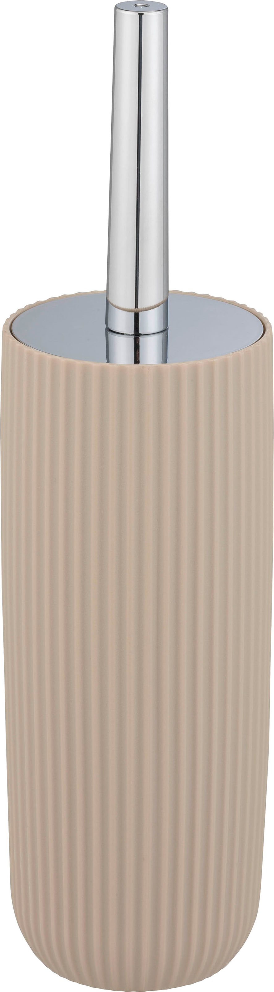 WENKO WC-Garnitur »Agropoli«, aus Kunststoff, beige, mit geschlosssener Form