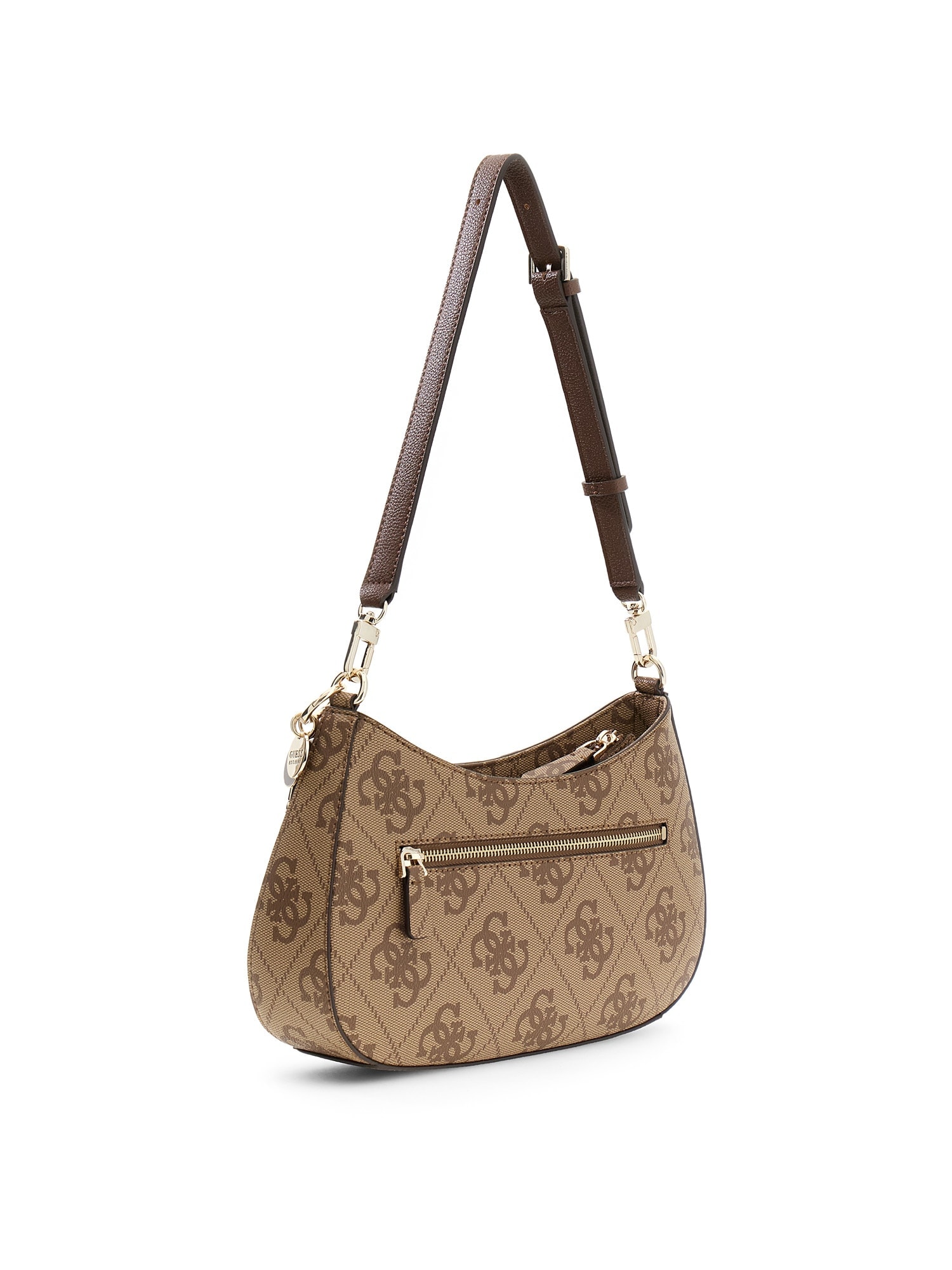 Guess Schultertasche »NOELLE II TOP ZIP SHOULDER BAG« Damen Umhängetasche, Handtasche mit GUESS-Logo-Schmuckelement