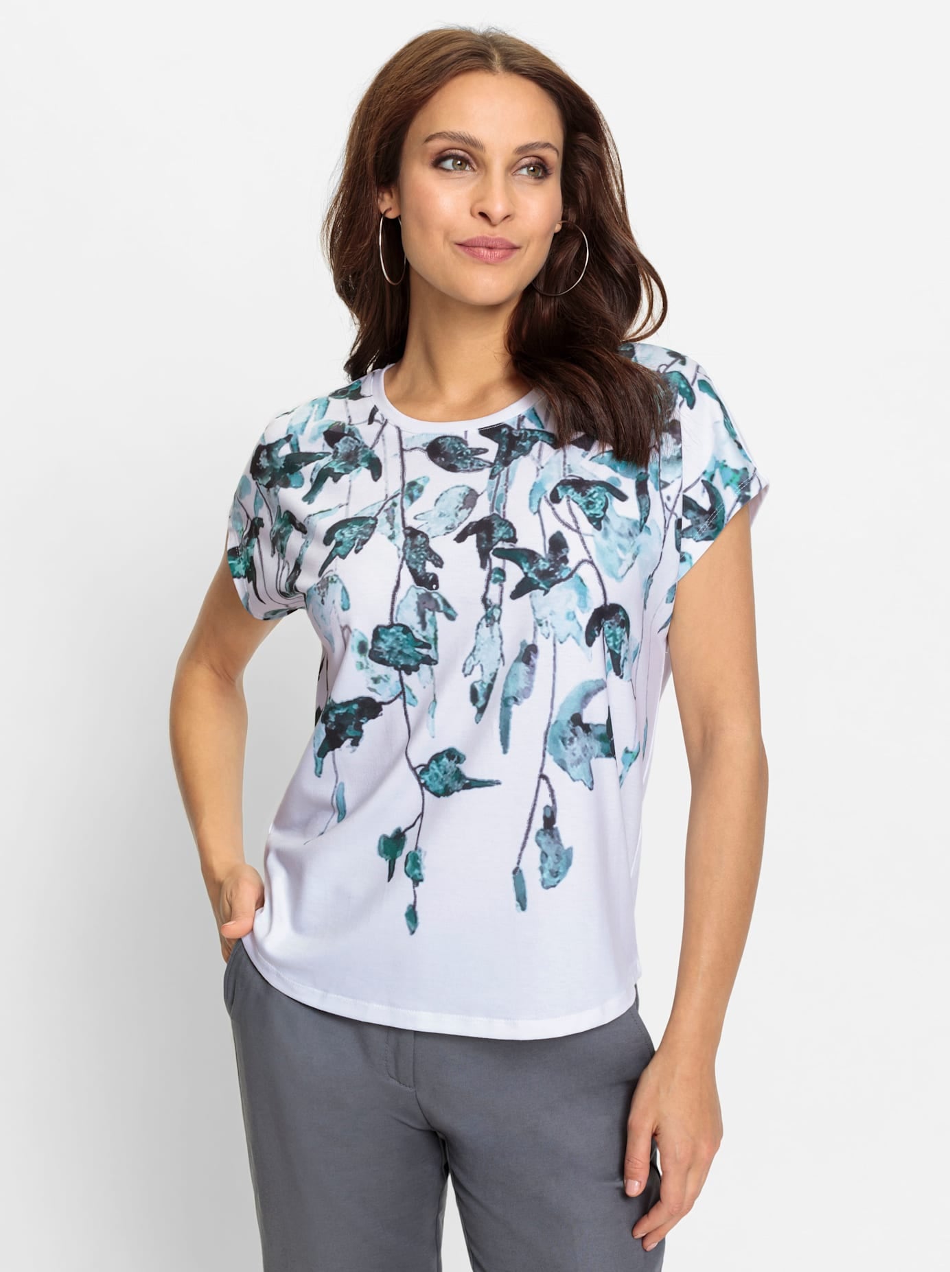Lady Print-Shirt »Rundhals-Shirt«, (1 tlg.)