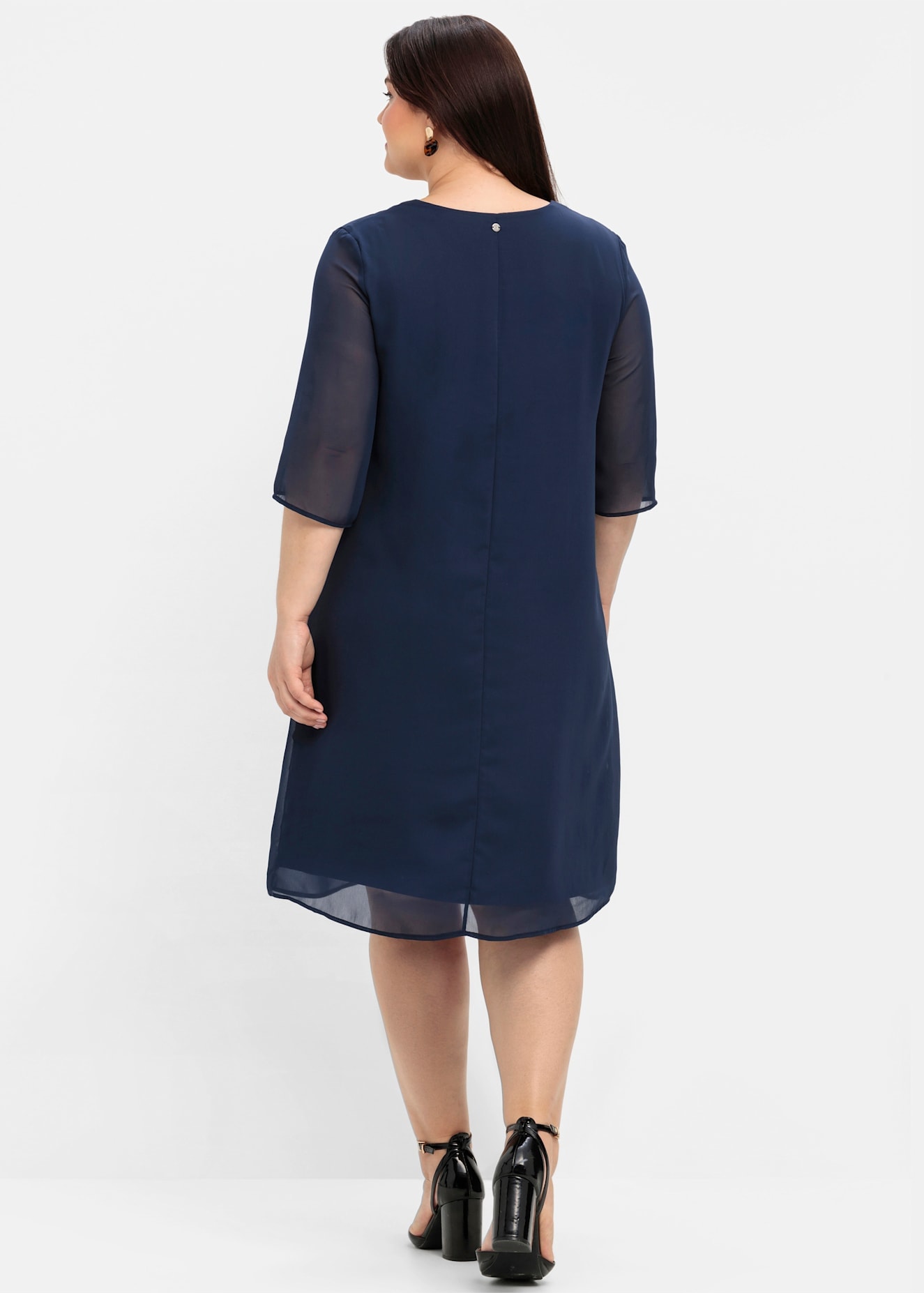 Sheego Chiffonkleid »Cocktailkleid«