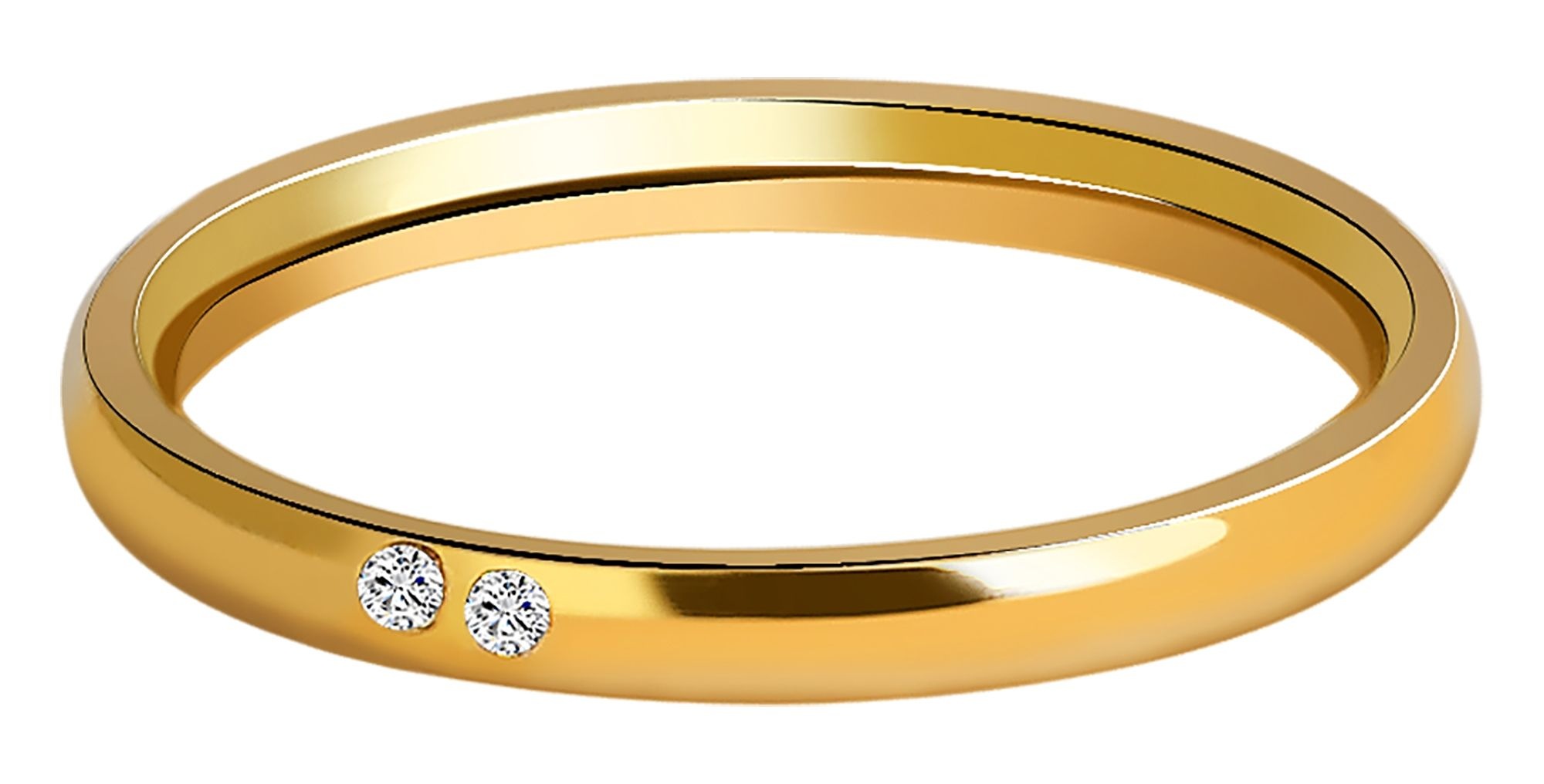 Adelia´s Fingerring »Damen Ring aus Edelstahl mit Strass Steinchen«