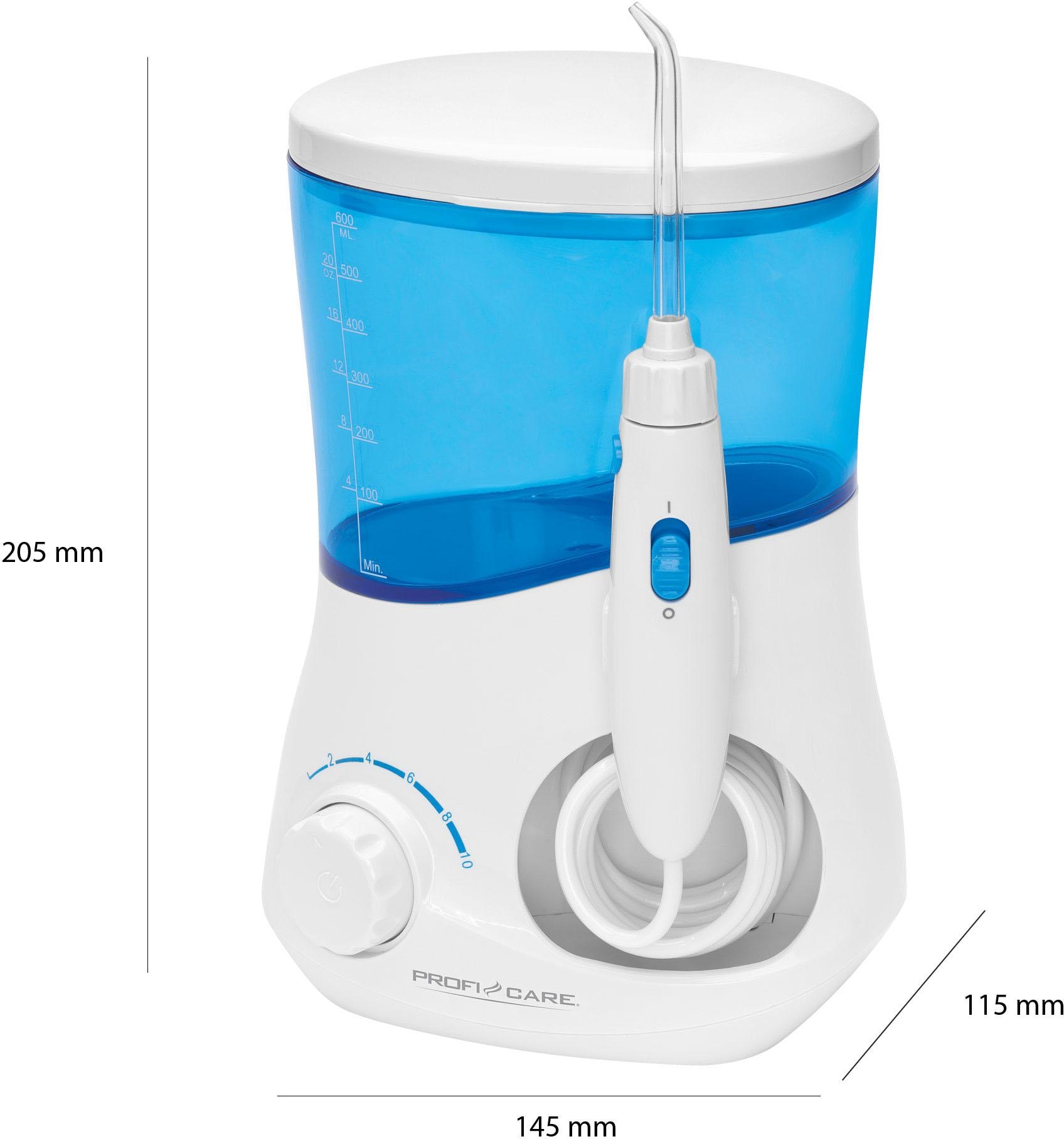 ProfiCare Munddusche »PC-MD 3005«, 4 St. Aufsätze, stufenlos regelbarer Wasserdruck