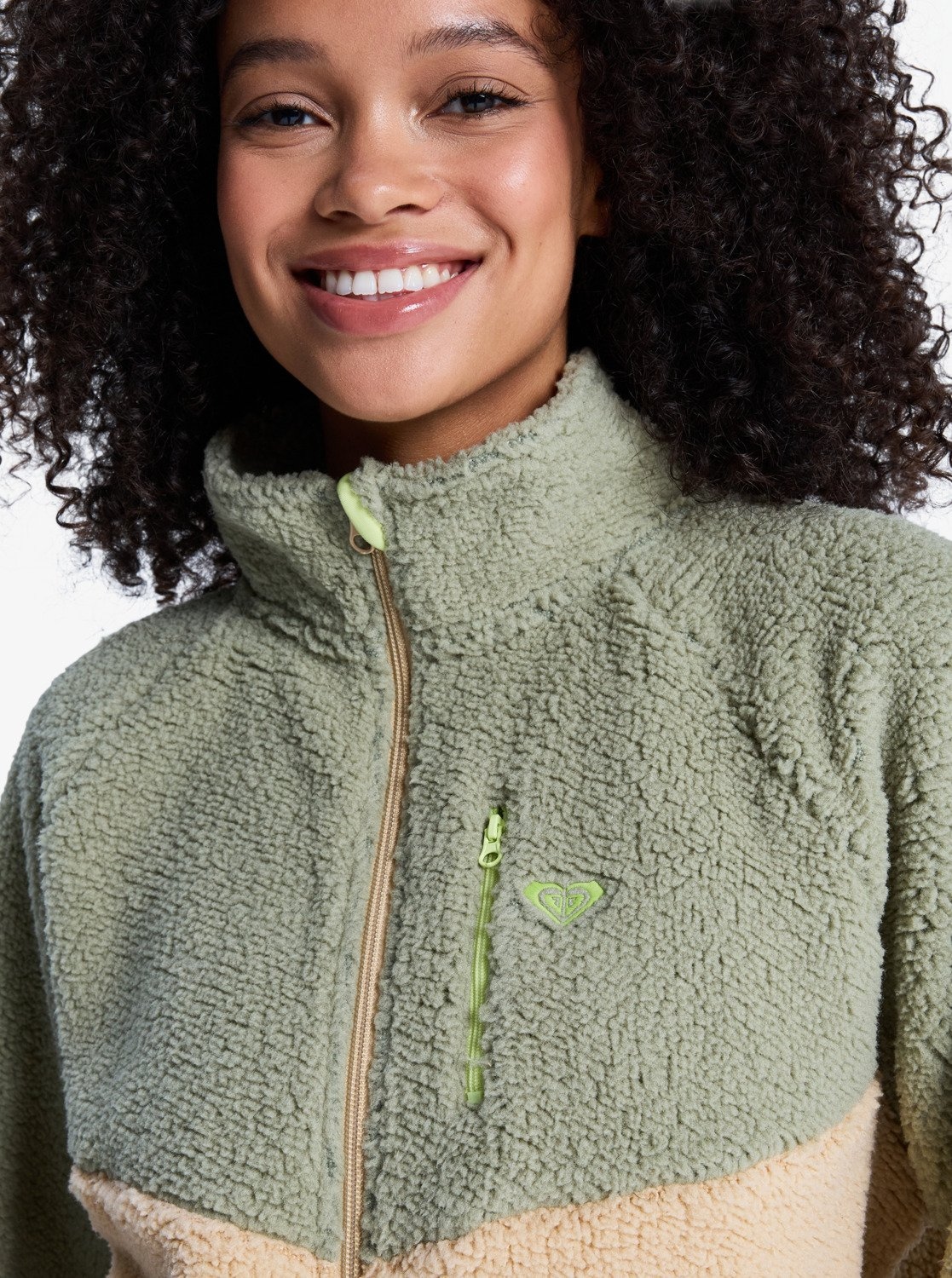 Roxy Plüschjacke »BOUNDLESHORT SLEEVE SPIRIT CB ZIPPERED«