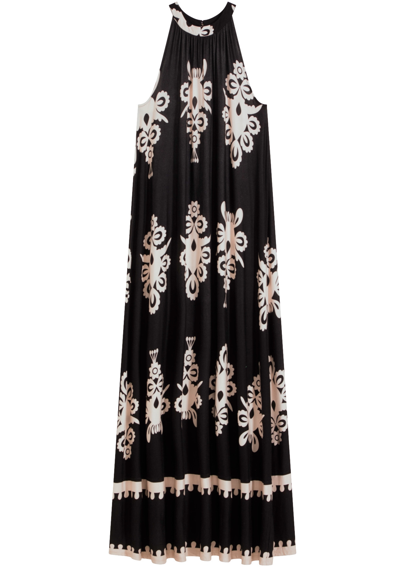 bonprix Jerseykleid aus Viskose-Mix, ausgestellte Passform, maxilänge, ärmellos