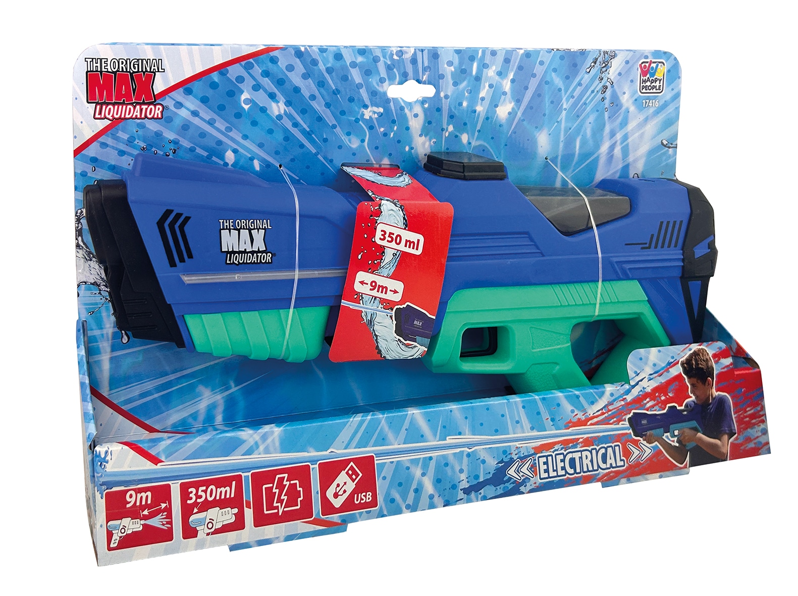 Happy People Wasserpistole »elektronisch, ca. 42 cm«