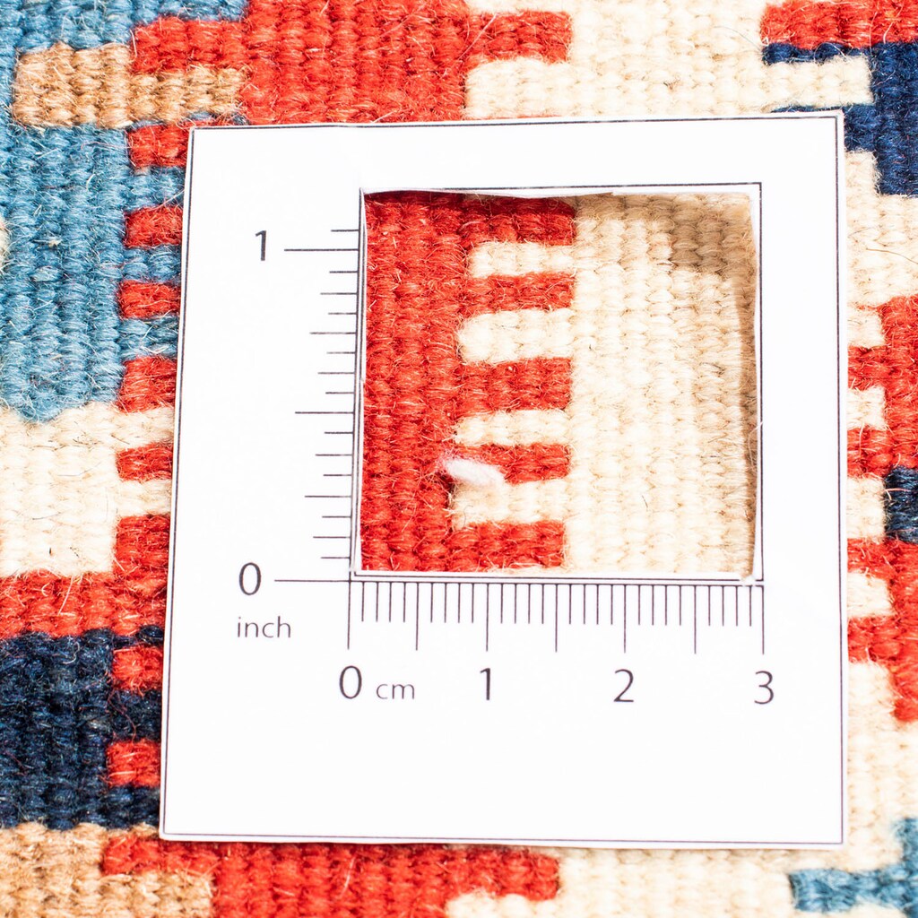 morgenland Wollteppich »Kelim Fars Durchgemustert Rosso 105 x 102 cm«, quadratisch